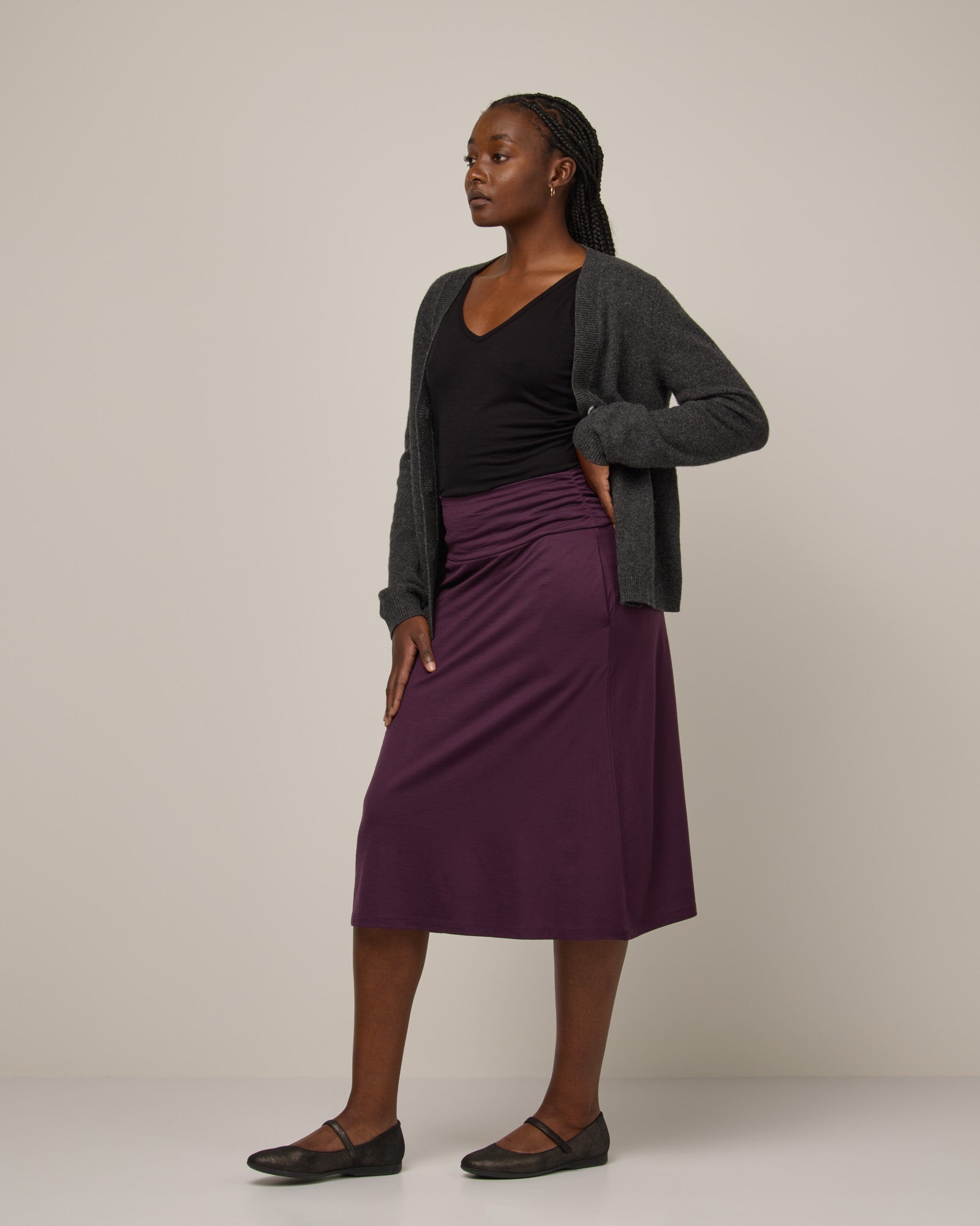 model-spec:Naomi is 176cm, wearing a size M