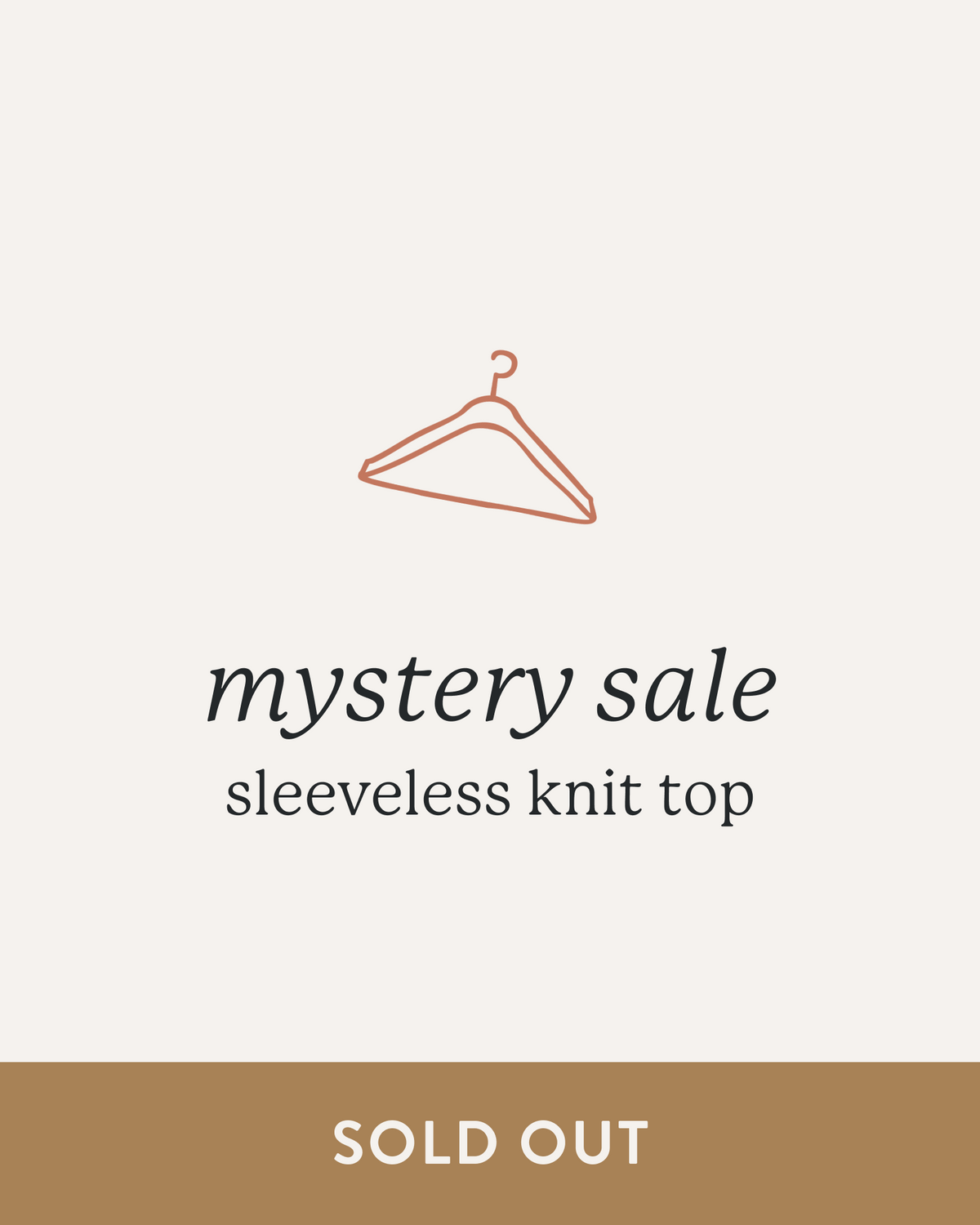 Mystery Sleeveless Knit Top