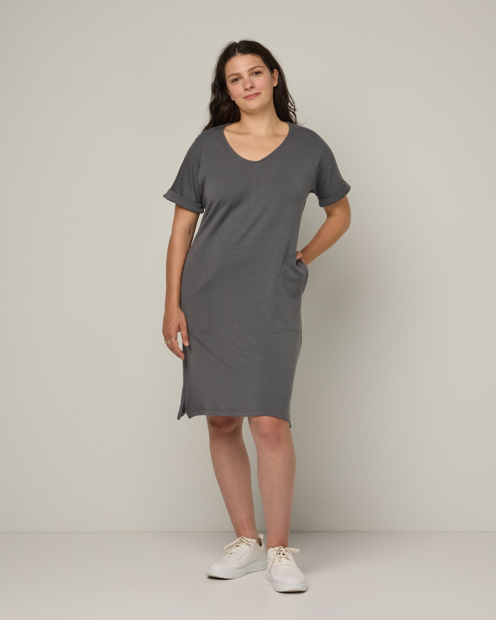 French grey clothing outlet dress