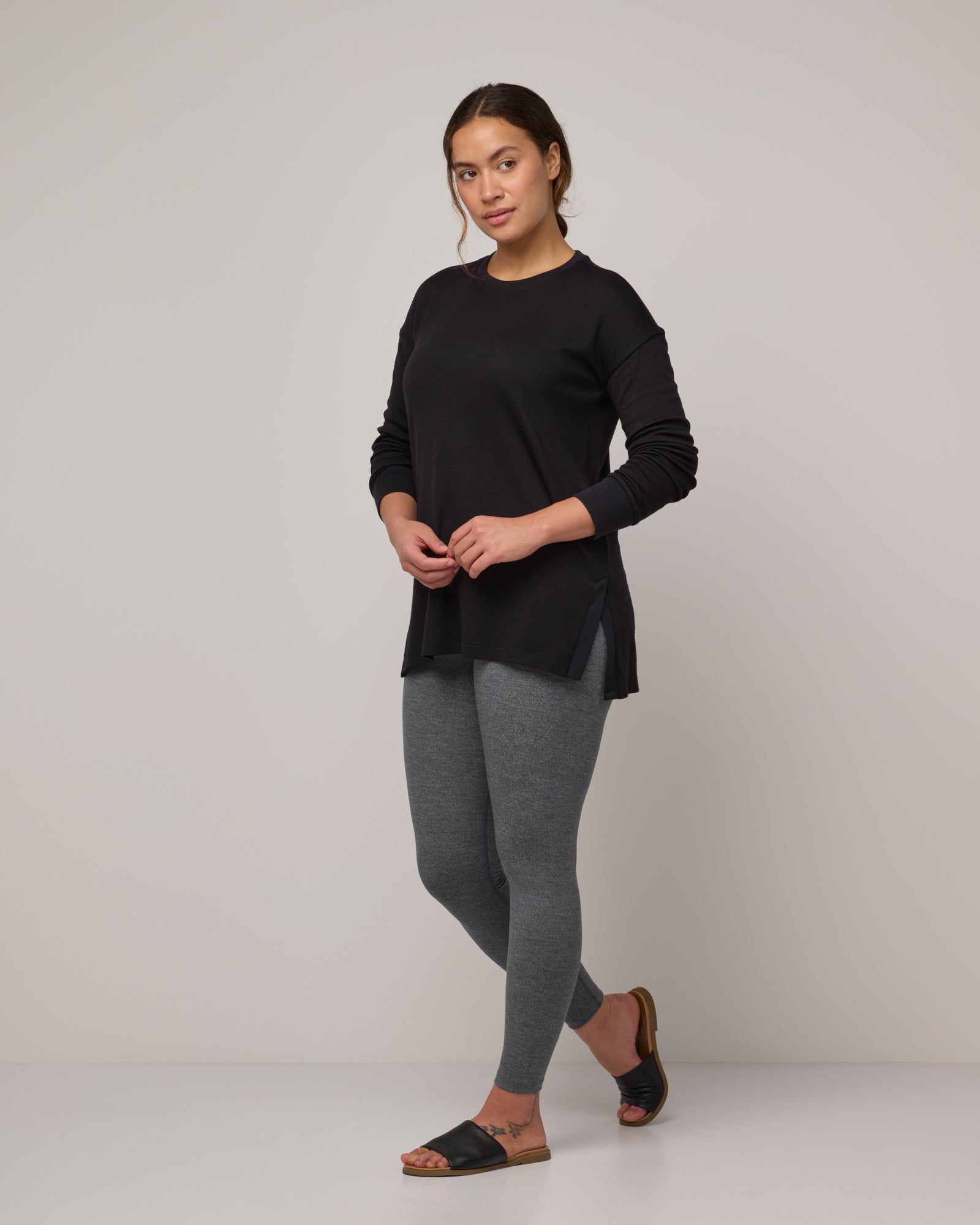 model-spec:Sadie is 175cm, wearing a size M