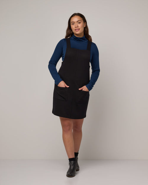 Ponte Goldie Pinafore Dress