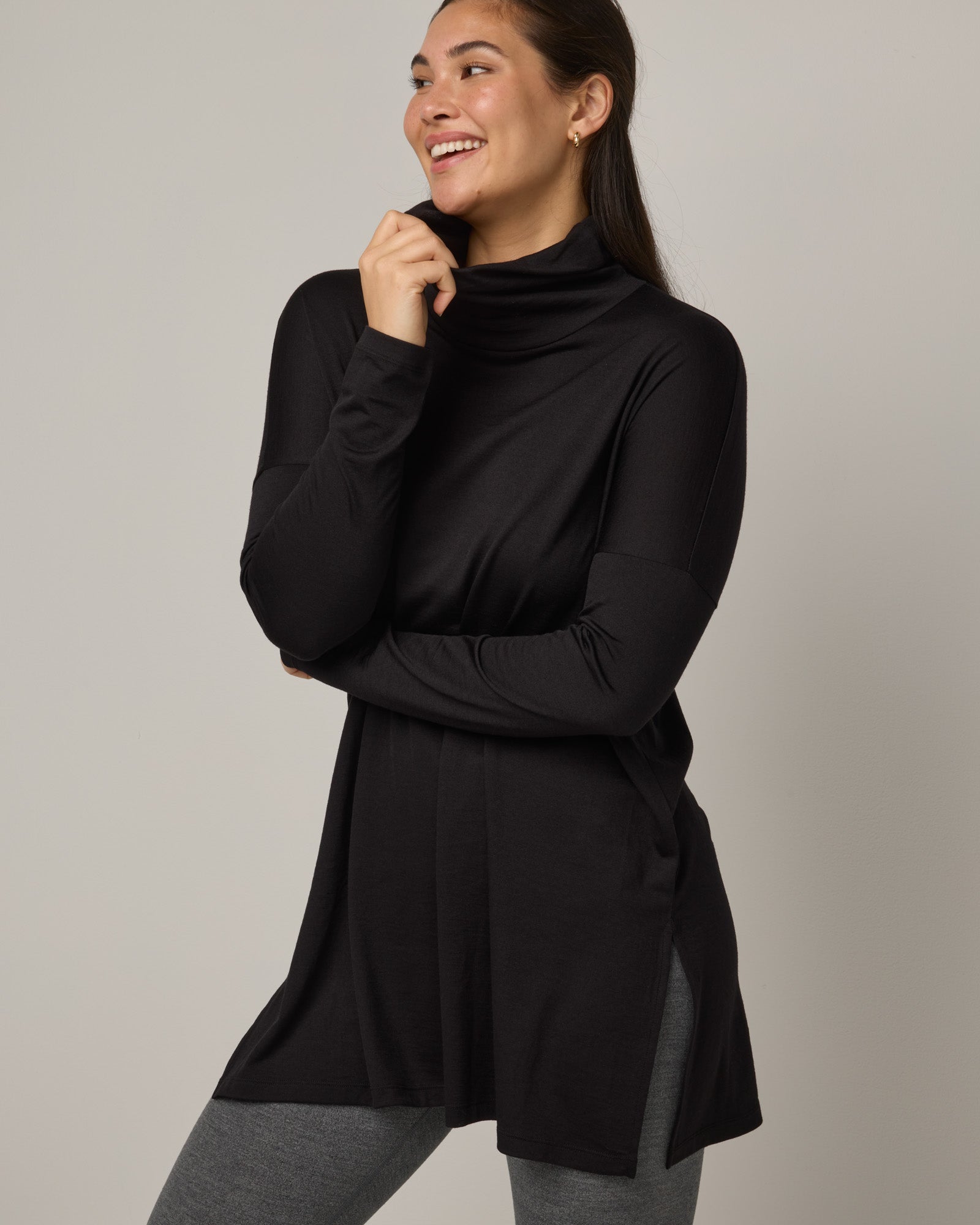 Simone Cowl Neck Tunic