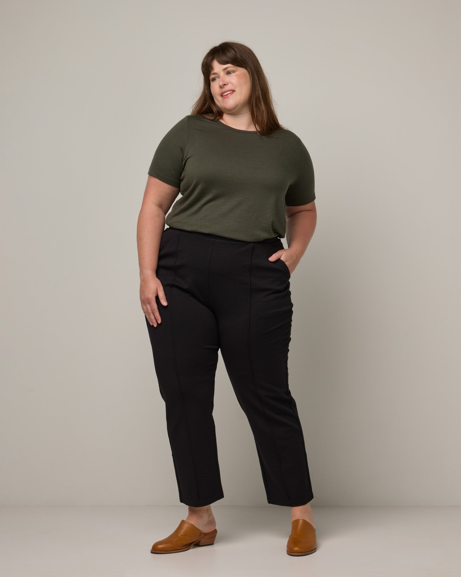 Rosso Straight Ponte Trouser