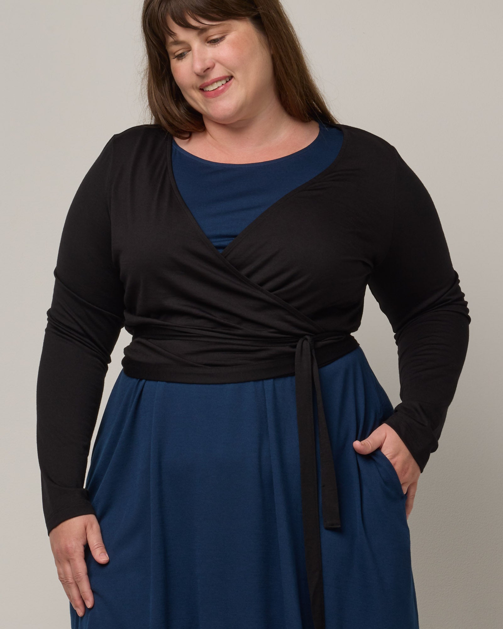 model-spec:Rosie is 173cm, wearing a size 1X