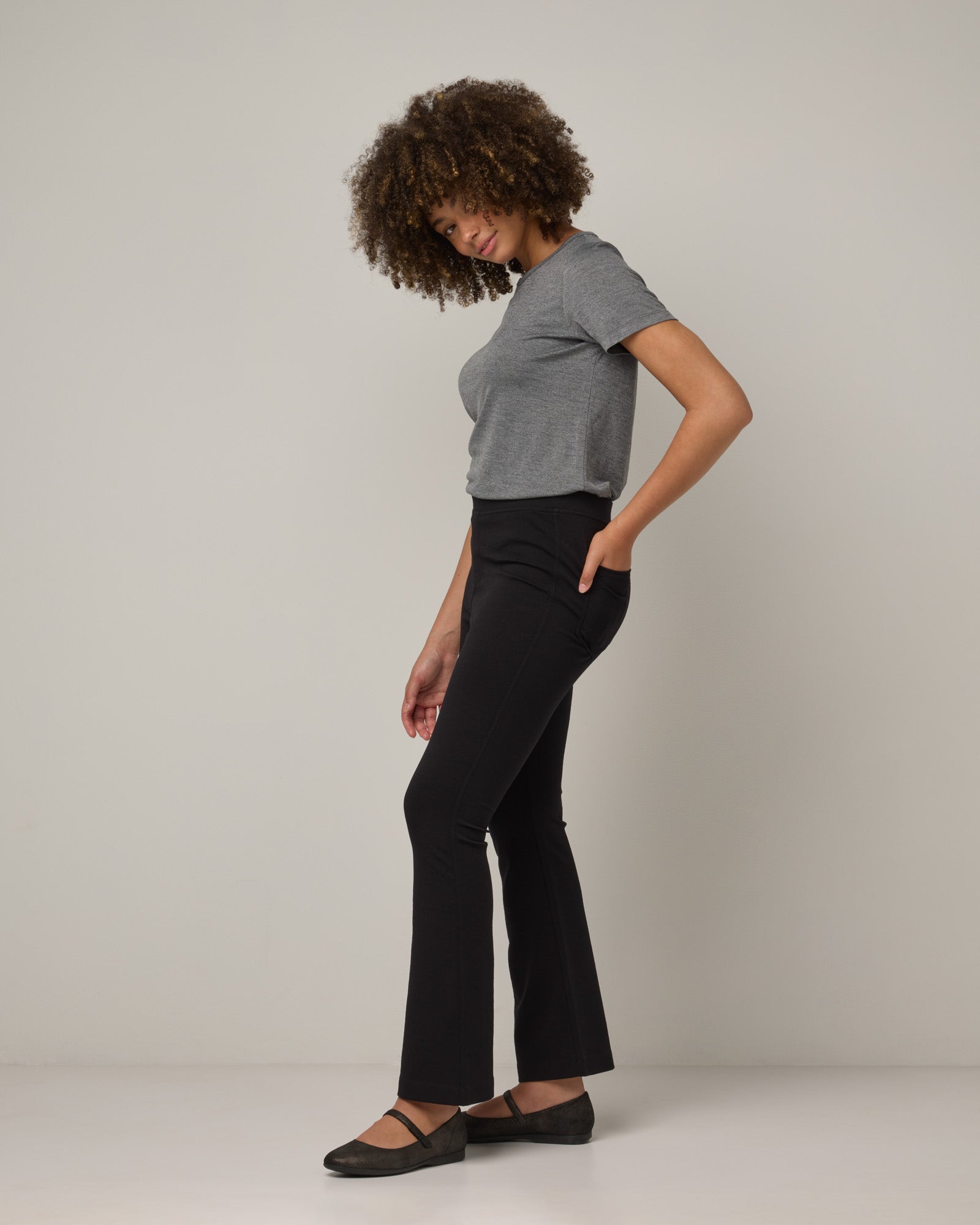 Foster Kick Flare Ponte Trouser