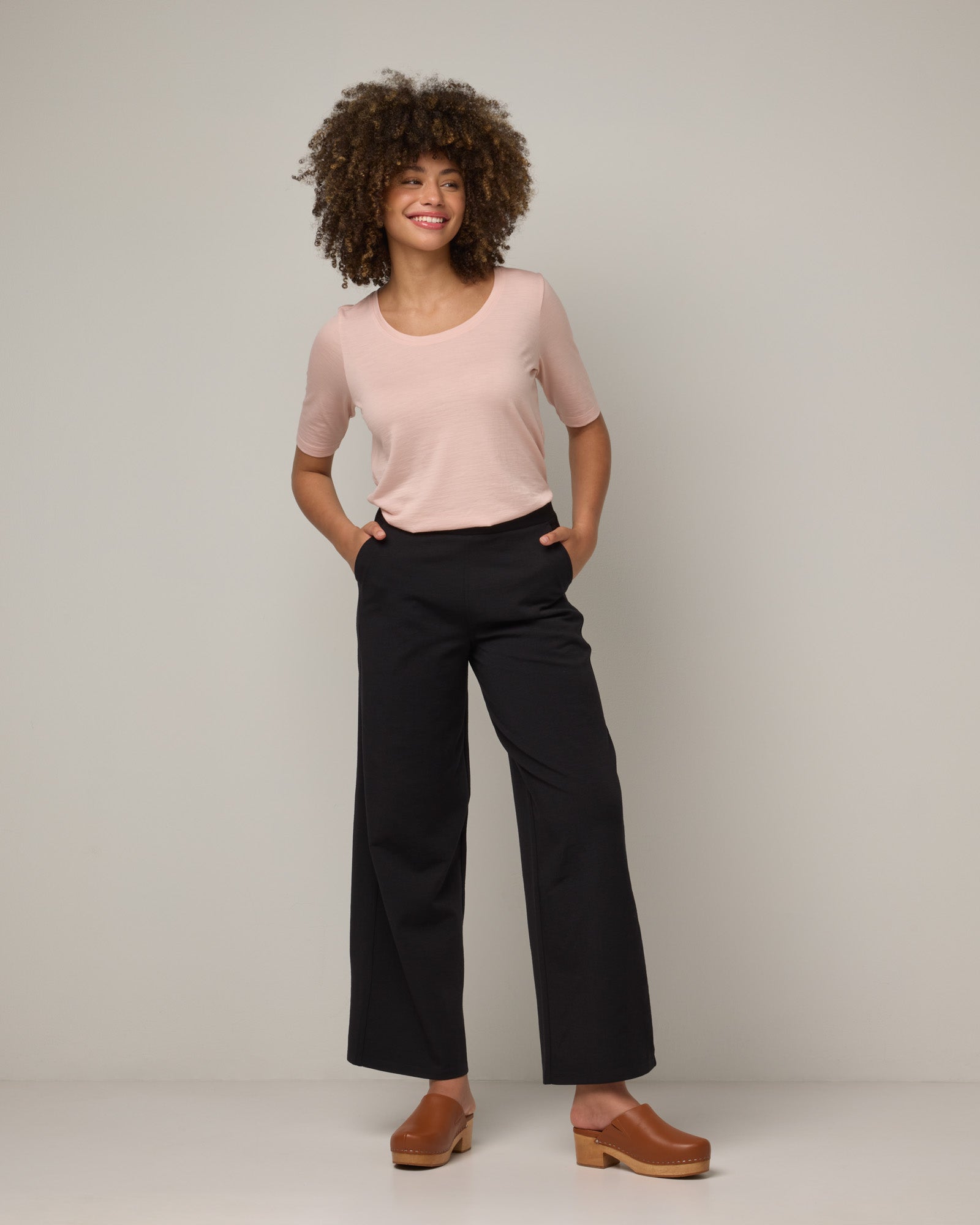 Lane Wide Leg Ponte Trouser