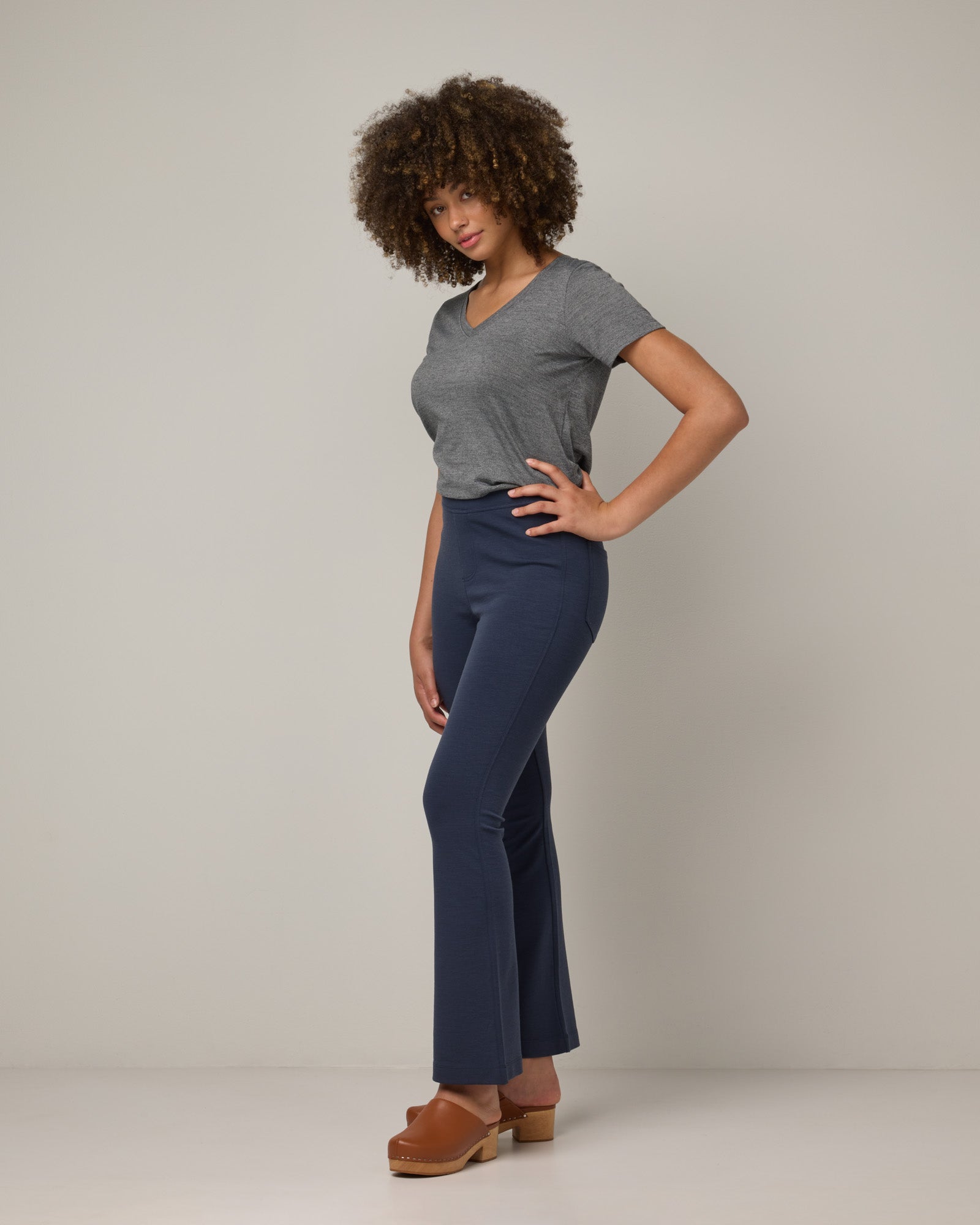 Foster Kick Flare Ponte Trouser