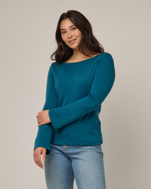 Interlock Iris Bell Sleeve Top