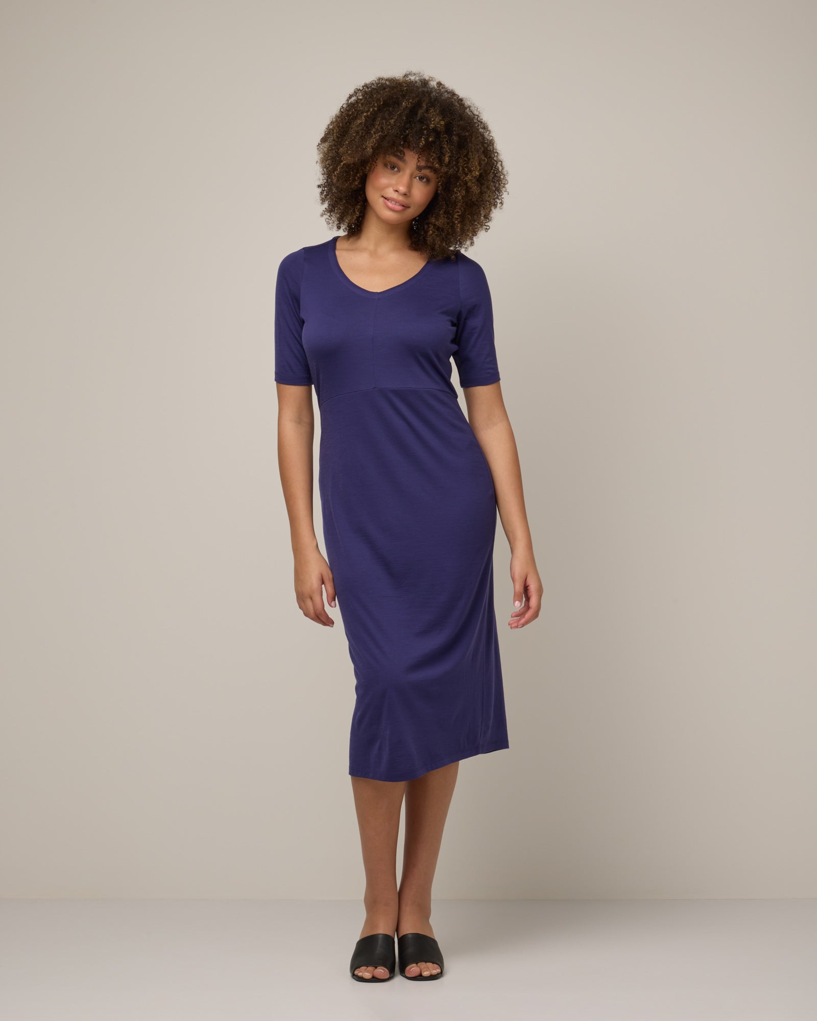London Fitted Midi Dress