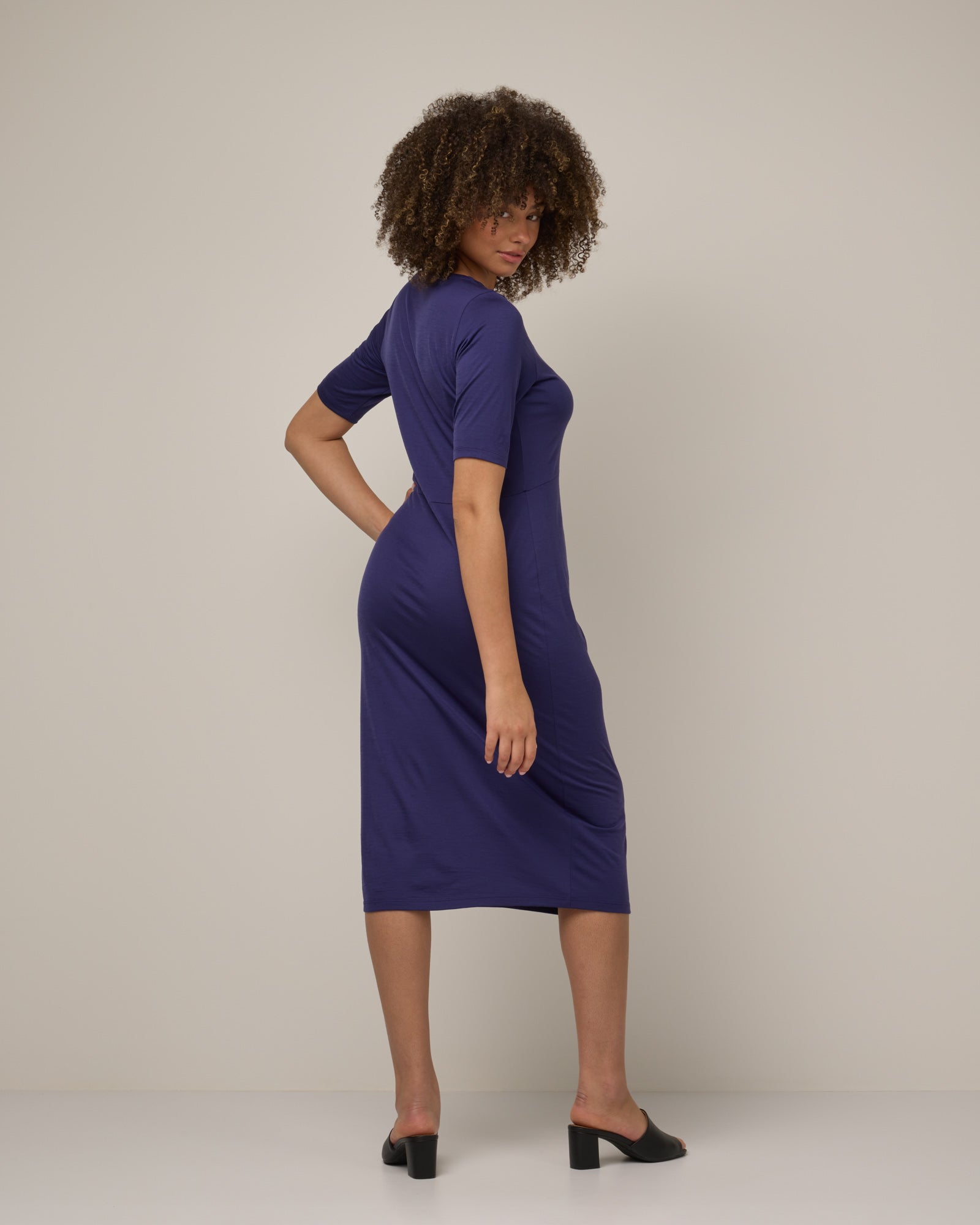 London Fitted Midi Dress