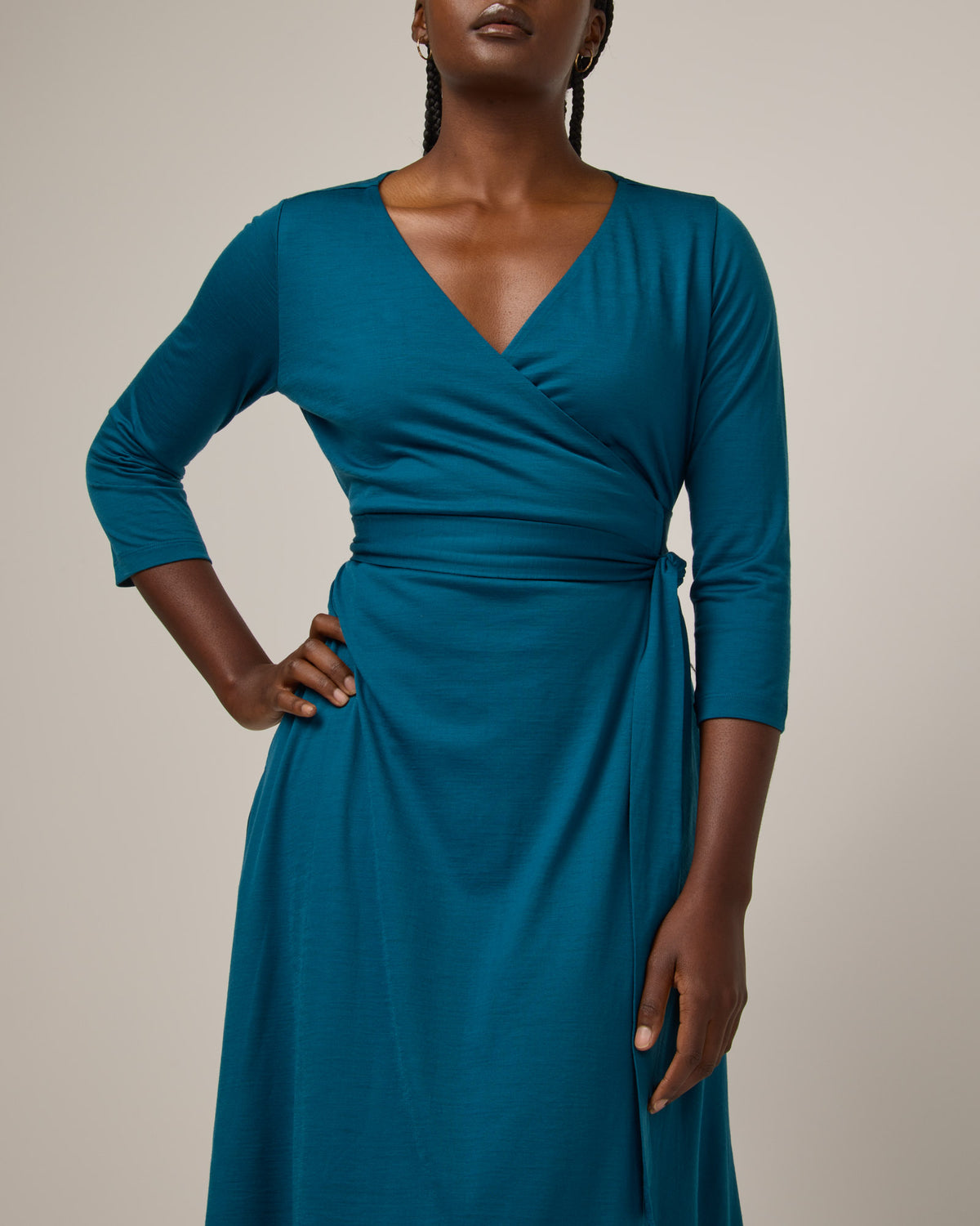 Ladies Dresses Merino Wool Wrap Dress Alana Merino Wool Wrap Dress 