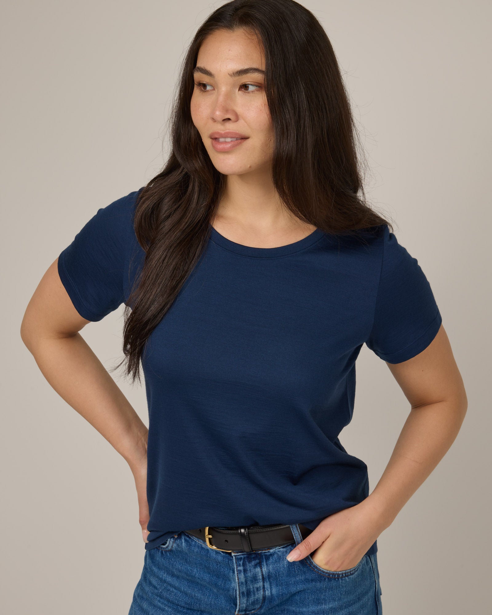 Zoe Easy Crew Neck Tee