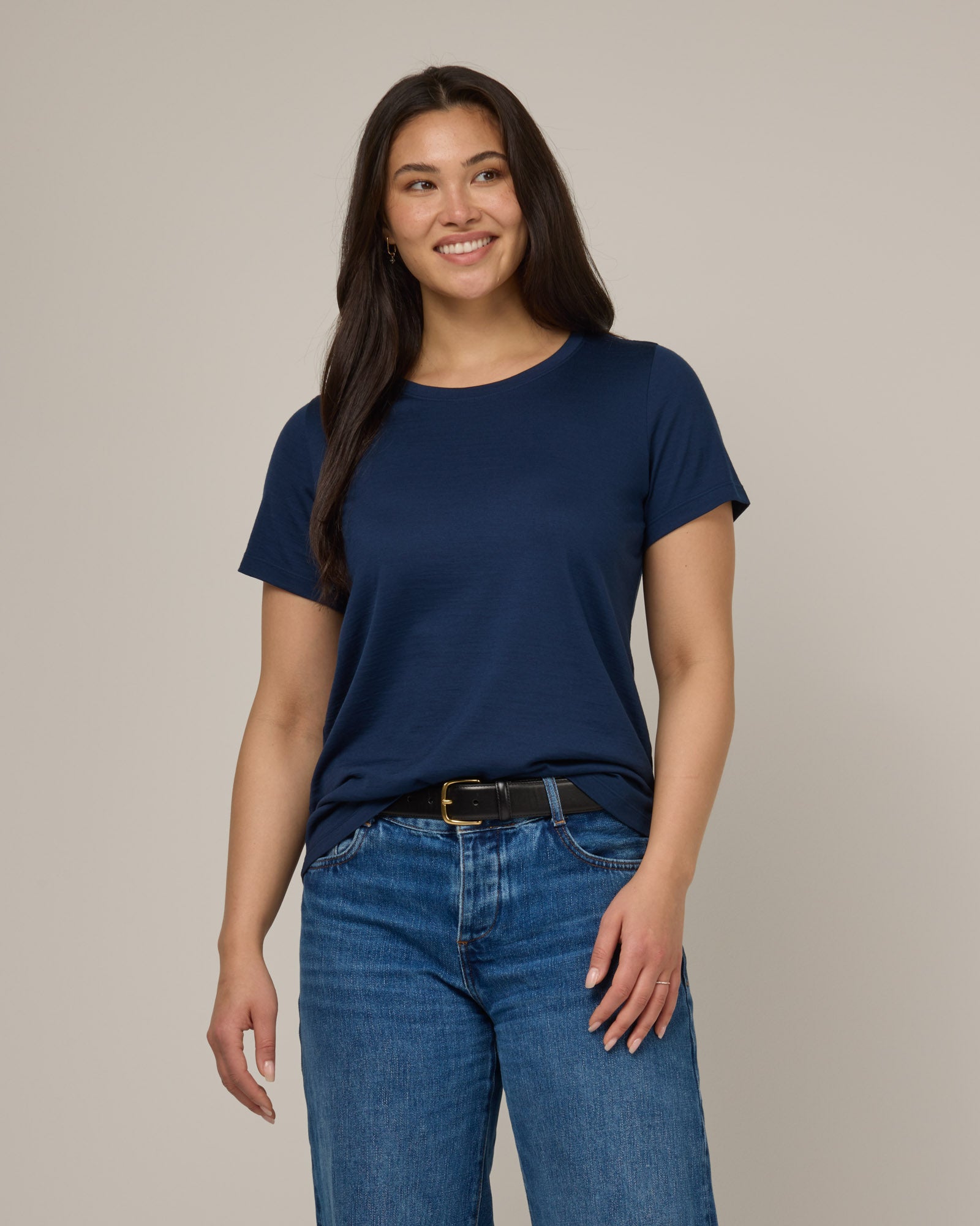 Zoe Easy Crew Neck Tee