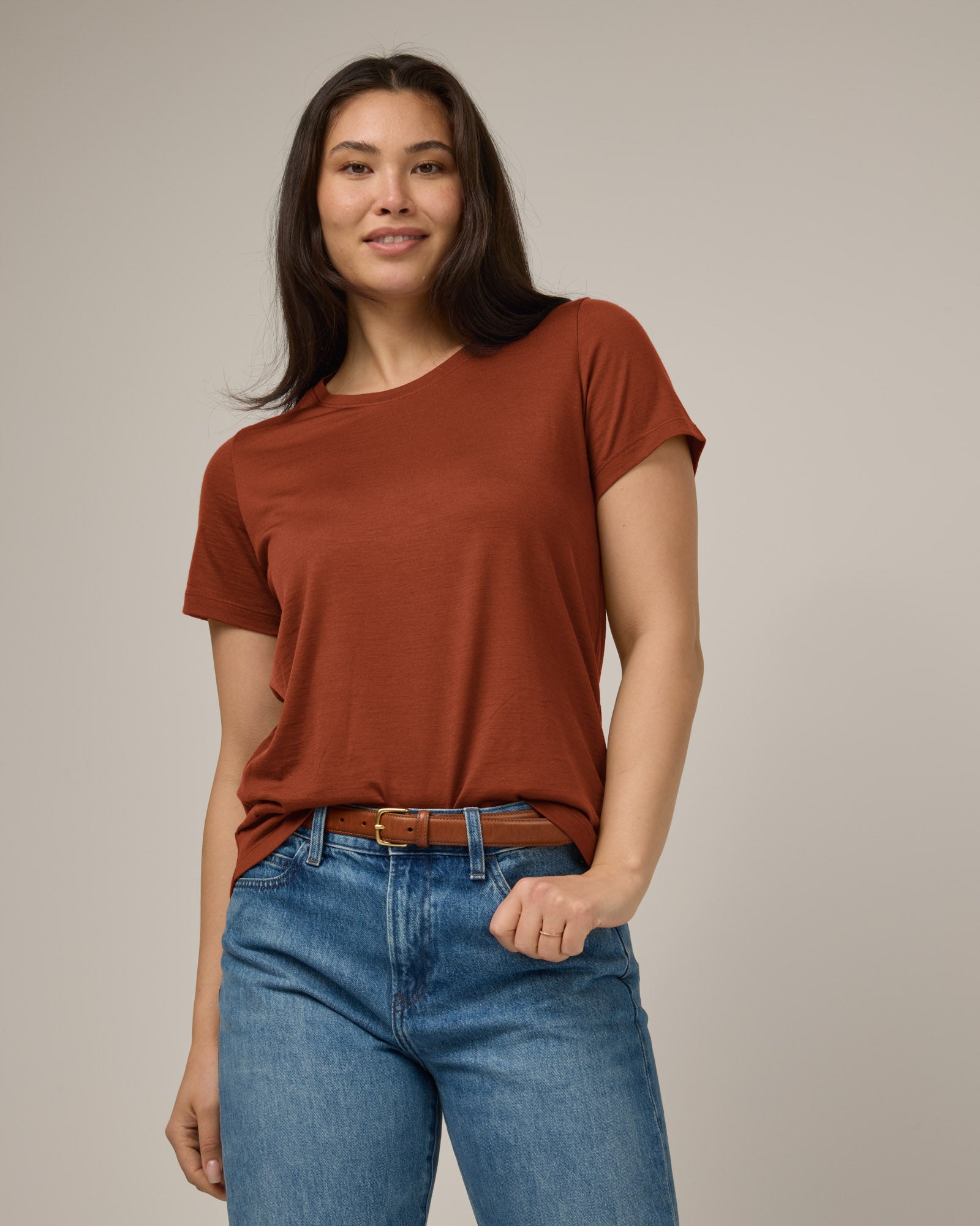 Zoe Easy Crew Neck Tee