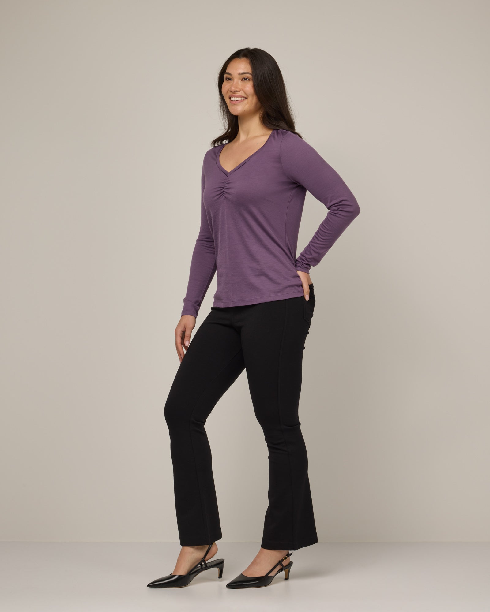 model-spec:Maile is 175cm, wearing a size M