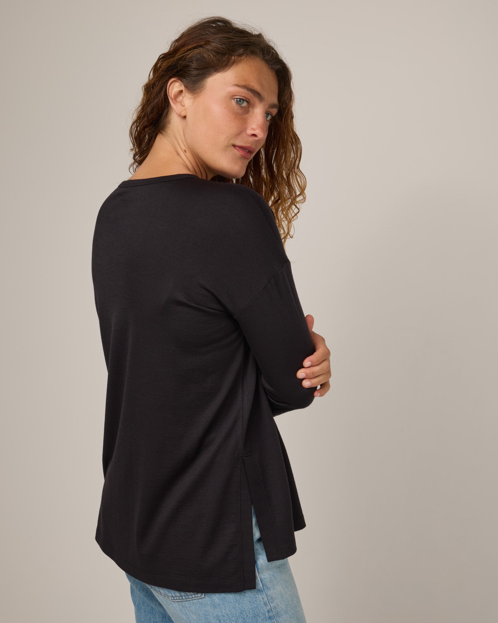 model-spec:Makinna is 173cm, wearing a size M