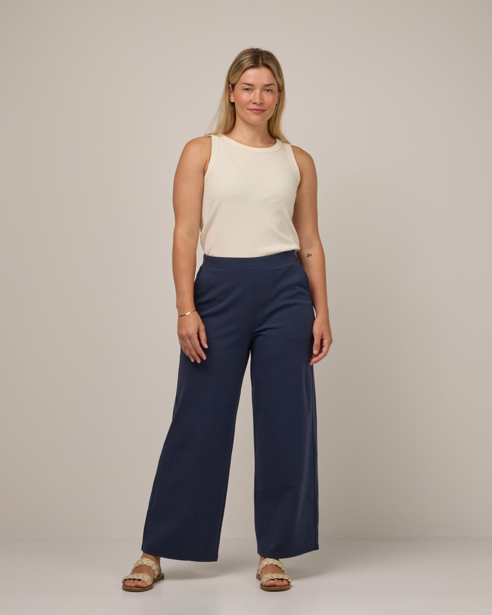 Lane Wide Leg Ponte Trouser