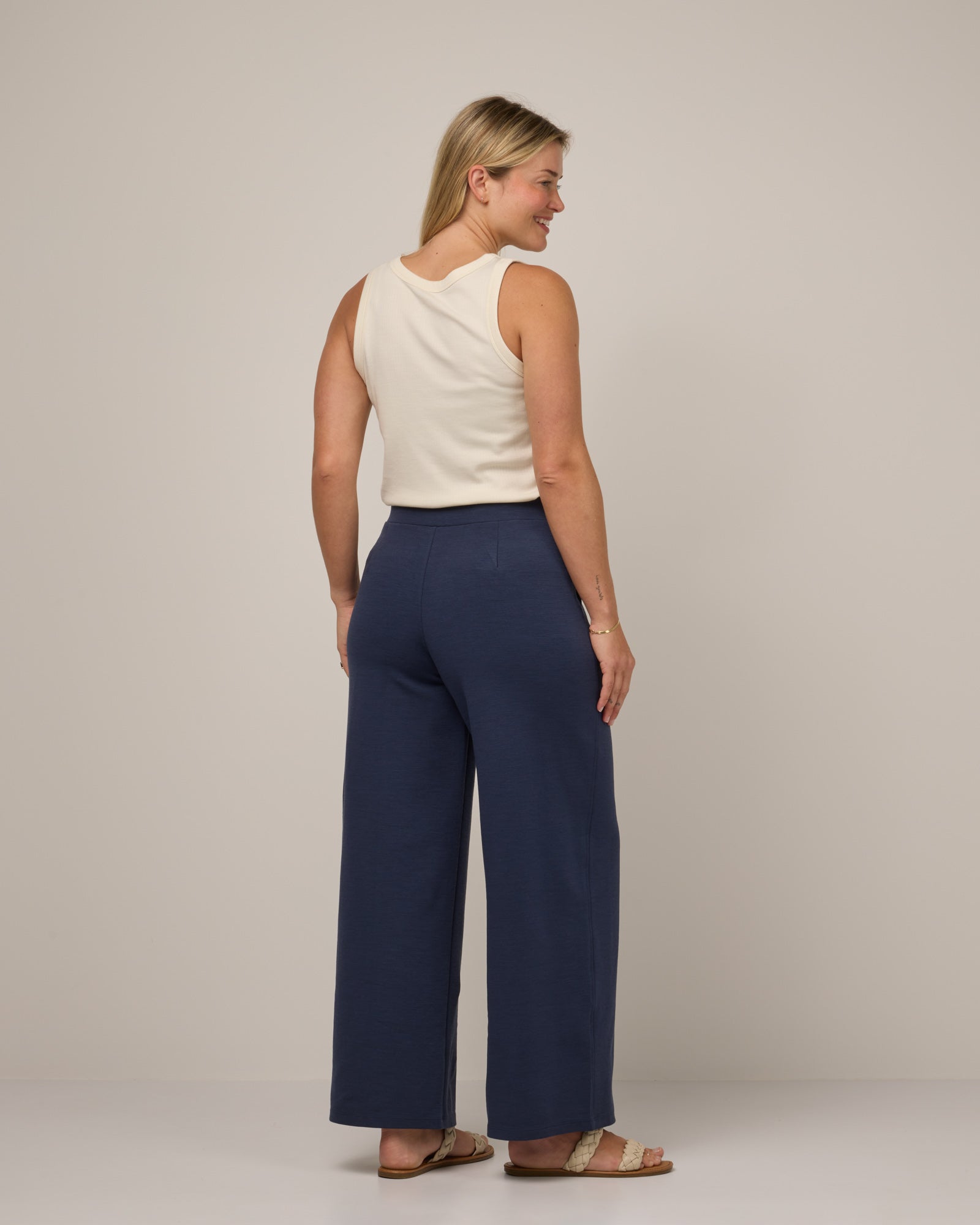Lane Wide Leg Ponte Trouser
