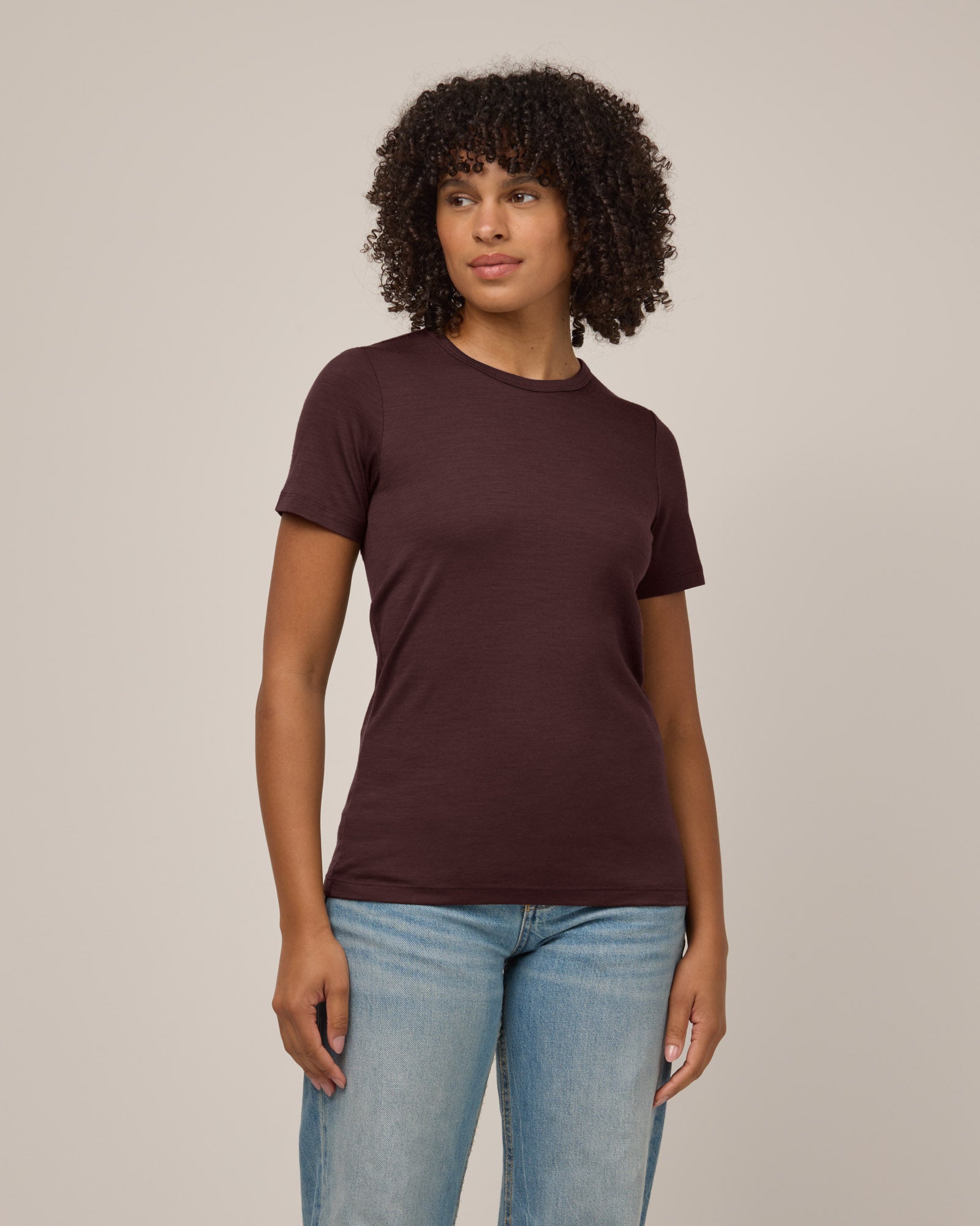 Cara 100% Wool Fitted Tee