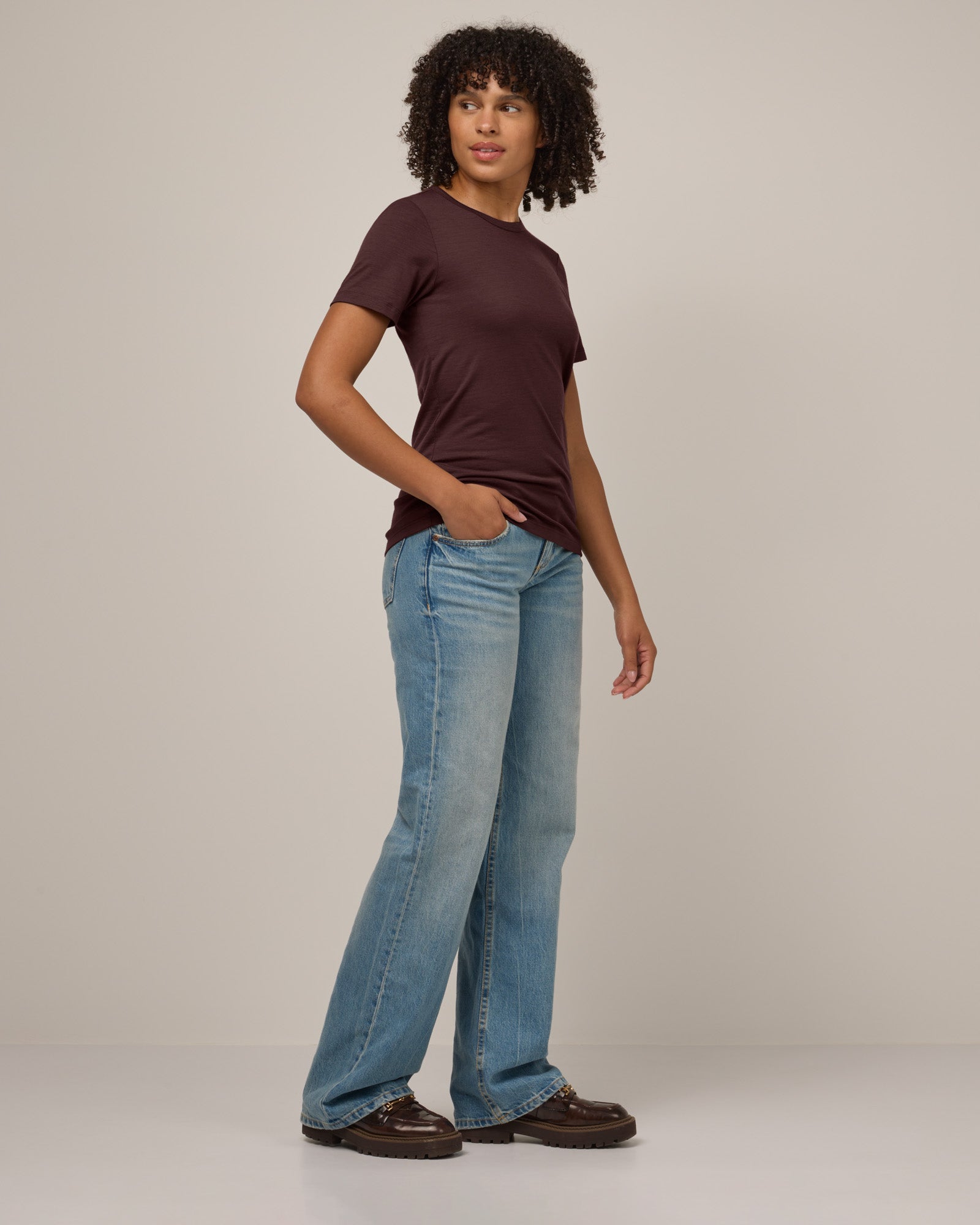 Cara 100% Wool Fitted Tee
