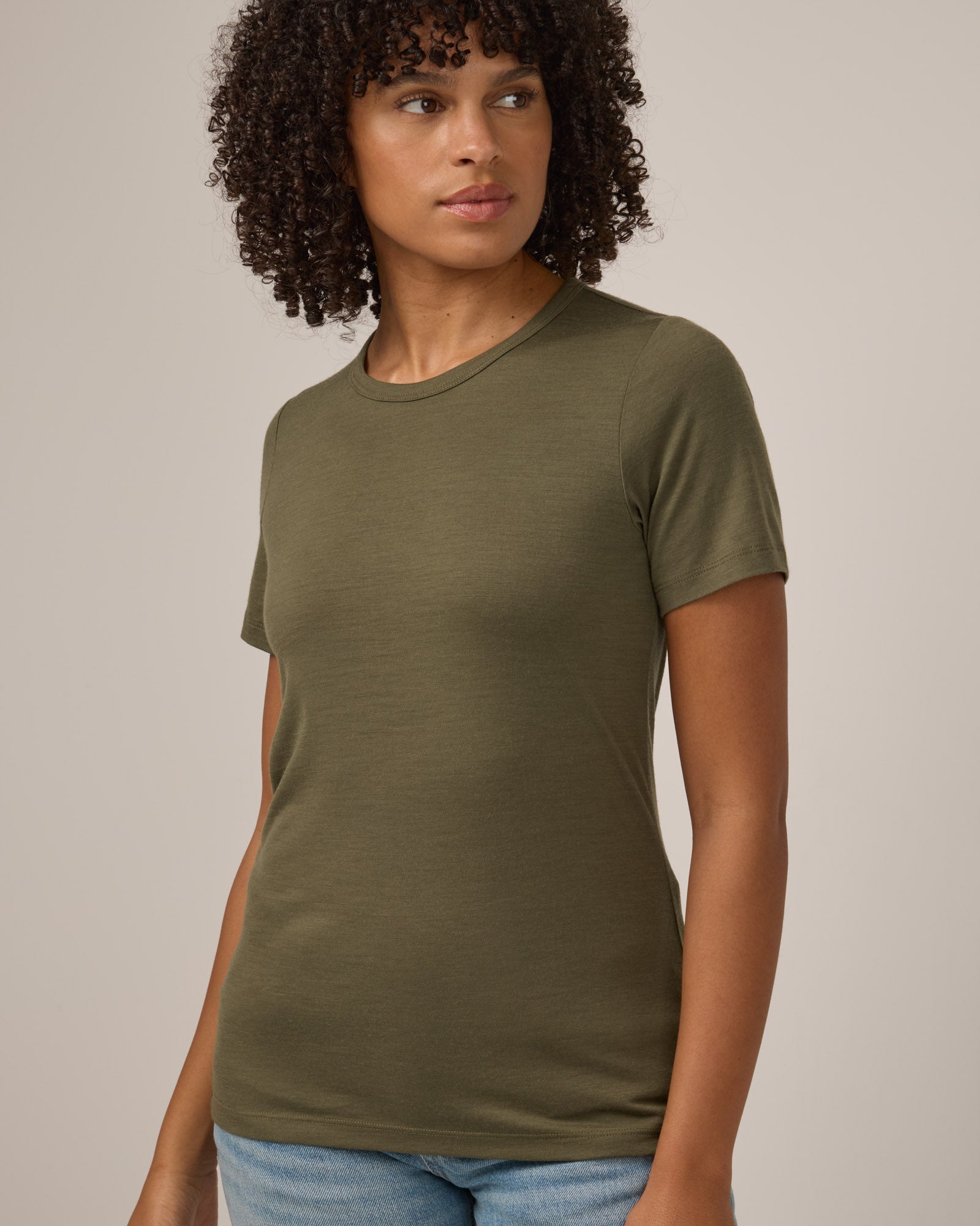 Cara 100% Wool Fitted Tee