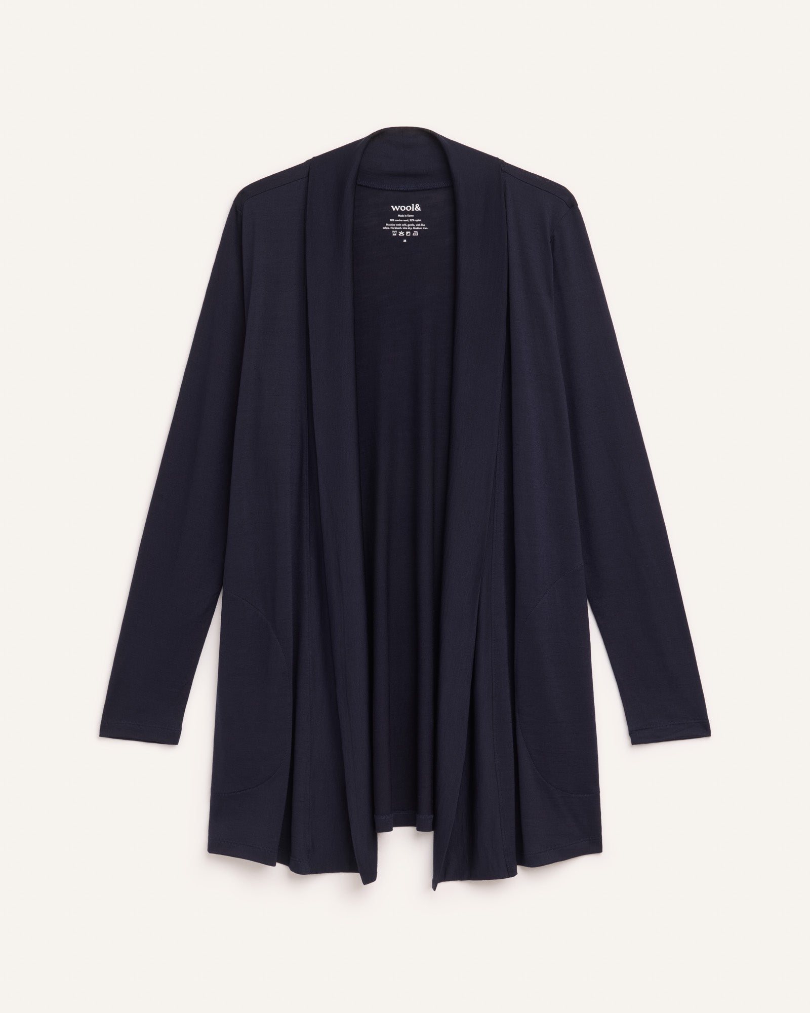 Landmark Merino Wool Cardigan - Washed Navy – Landmark Cardigan