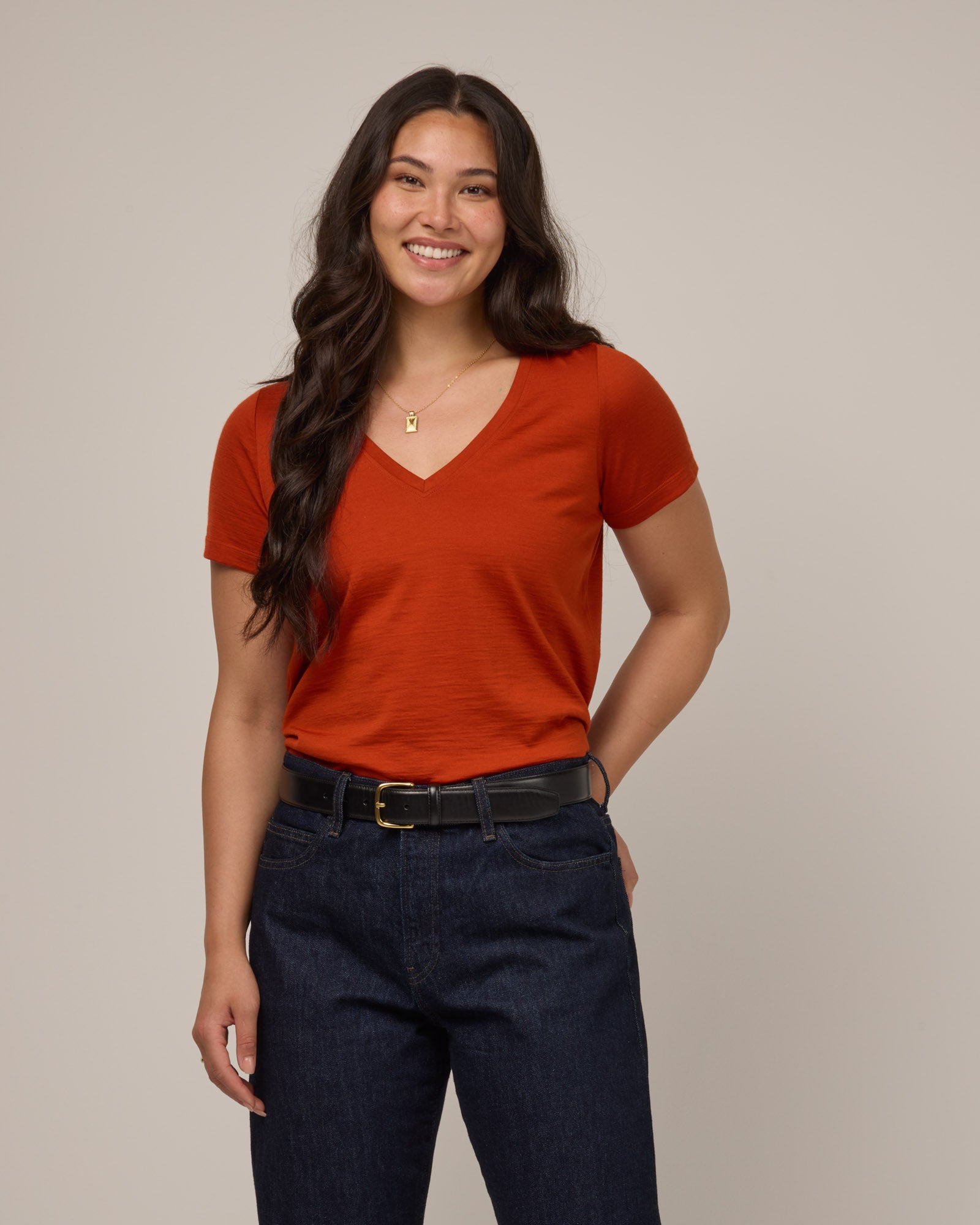 model-spec:Maile is 175cm, wearing a size M