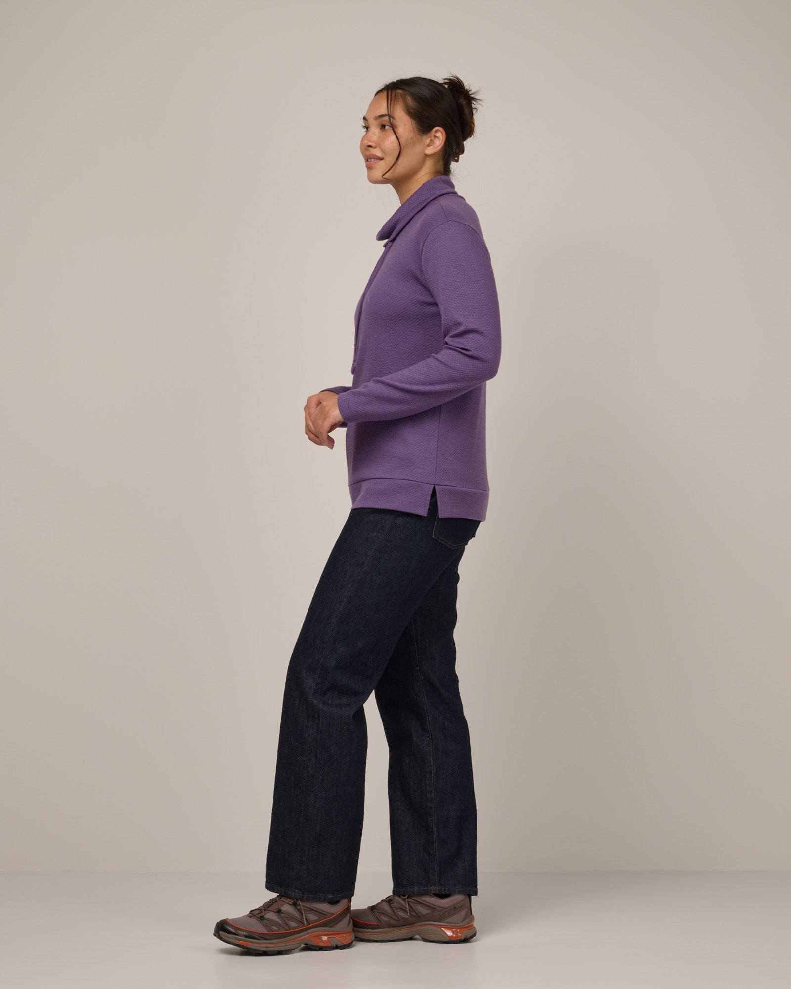 model-spec:Maile is 175cm, wearing a size M