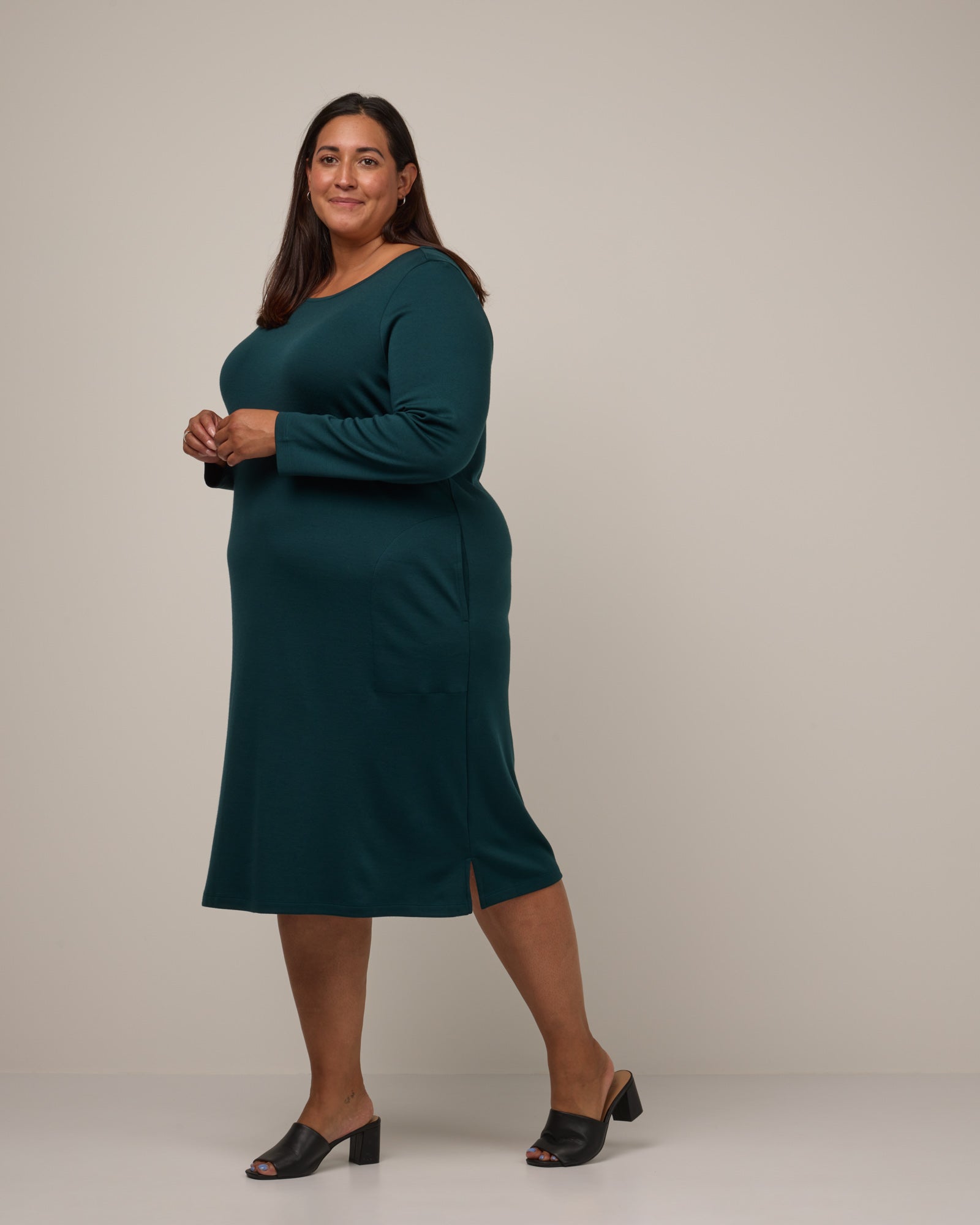 model-spec:Ally is 170cm, wearing a size 2X Long