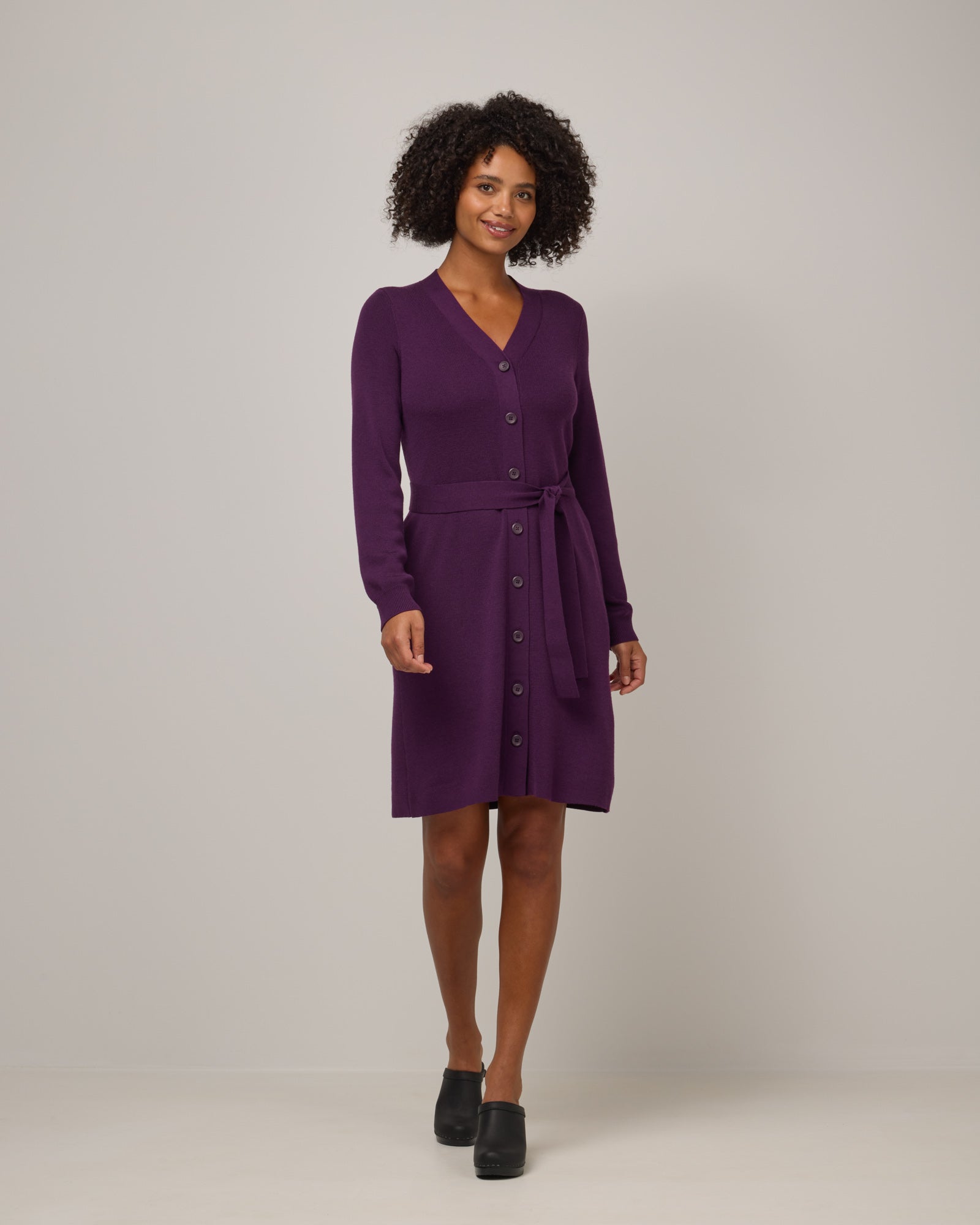 Amber Belted Sweater Dress