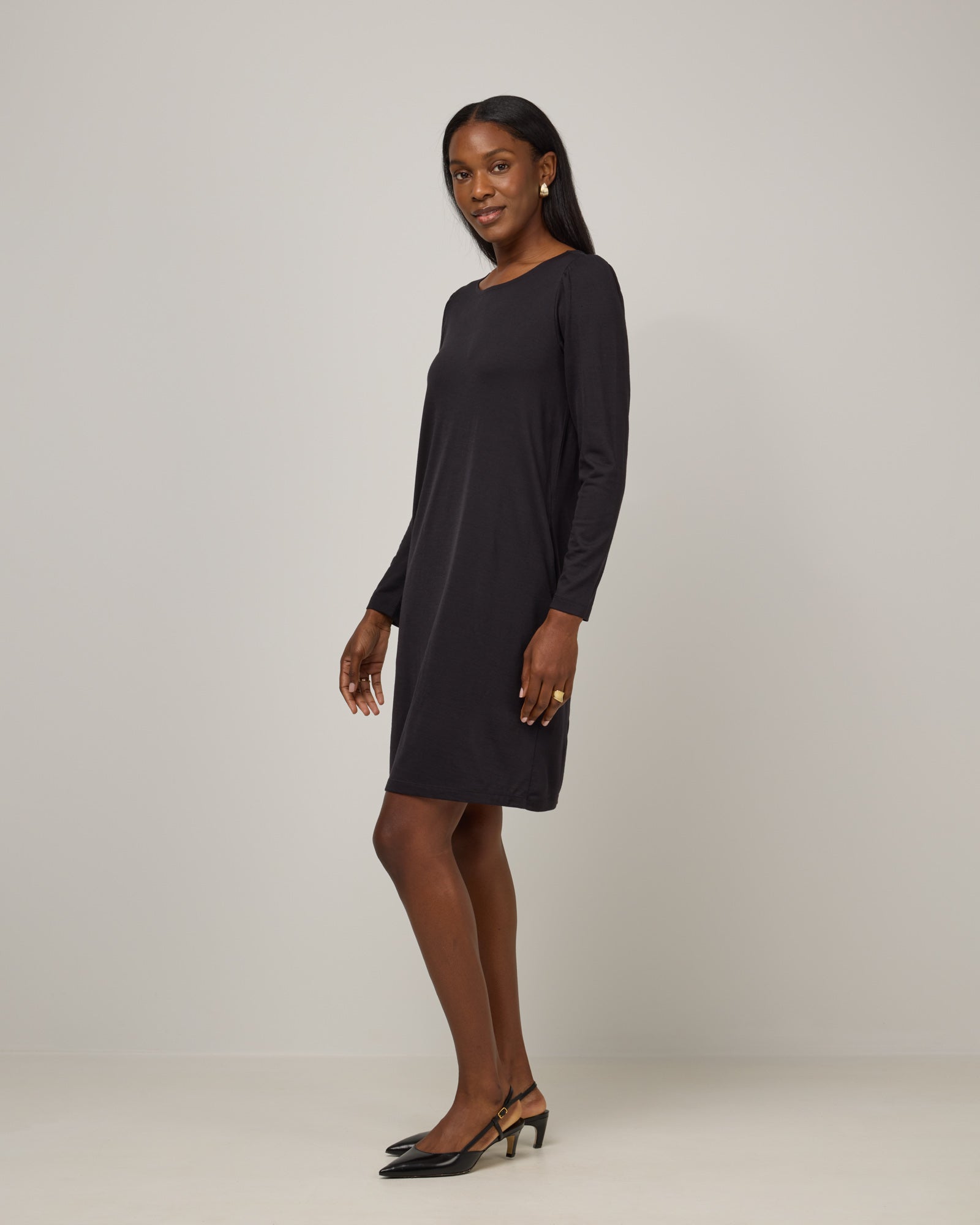 model-spec:Laah is 175cm, wearing a size M