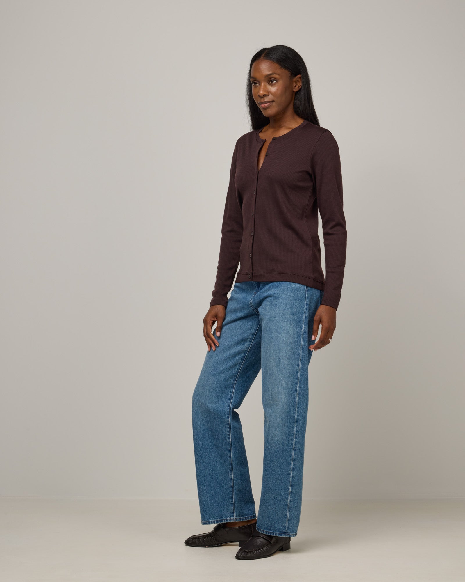 model-spec:Laah is 175cm, wearing a size M