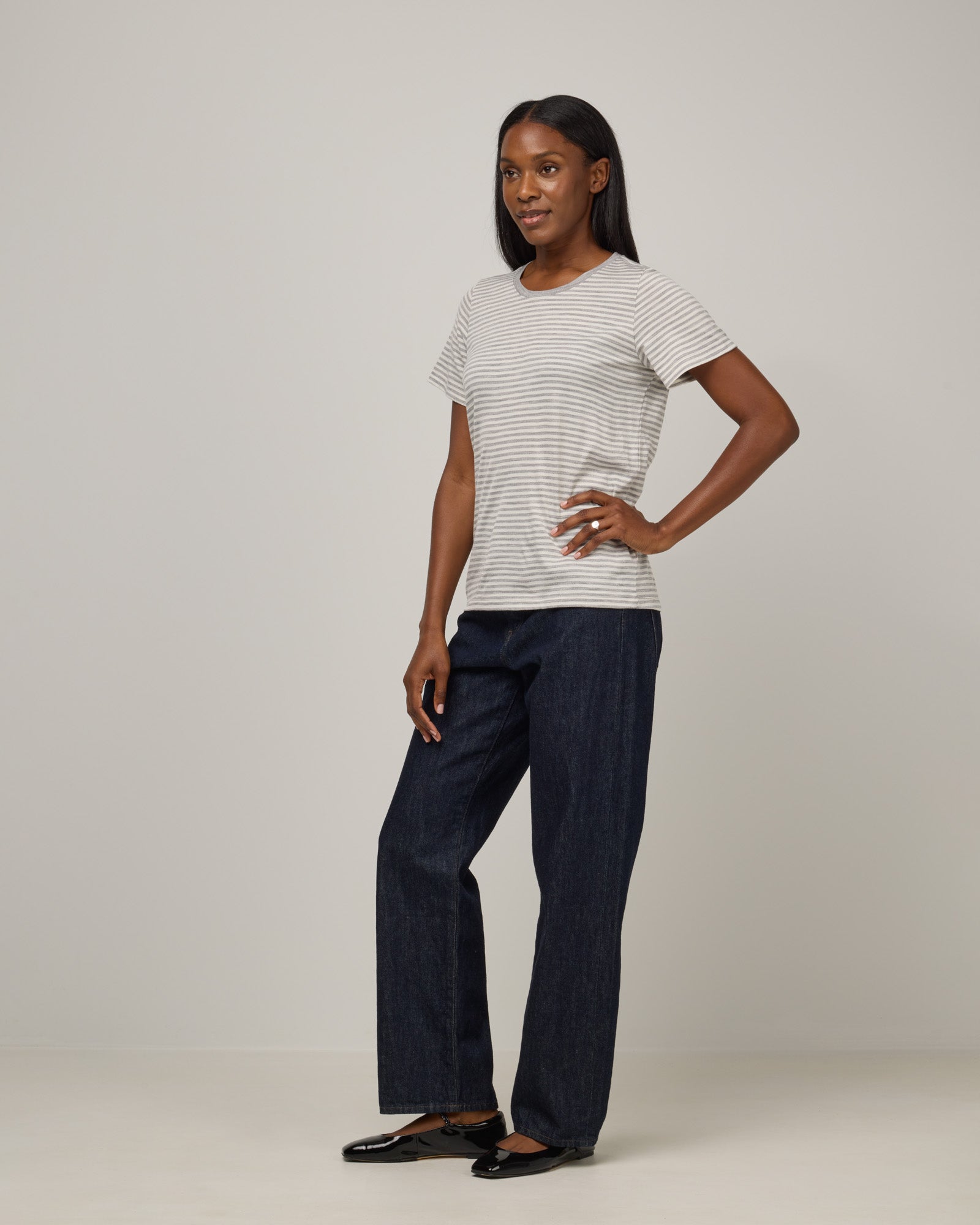 model-spec:Laah is 175cm, wearing a size M