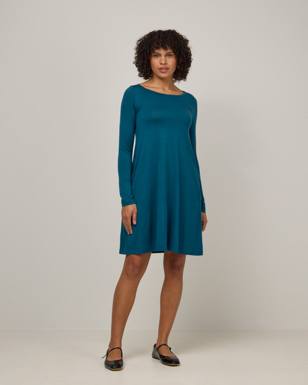 Alana Merino Wool Wrap Dress - Black Alana Wrap Dress | wool& Europe Alana Merino Wool Wrap Dress - Black Alana Wrap Dress | wool& Europe