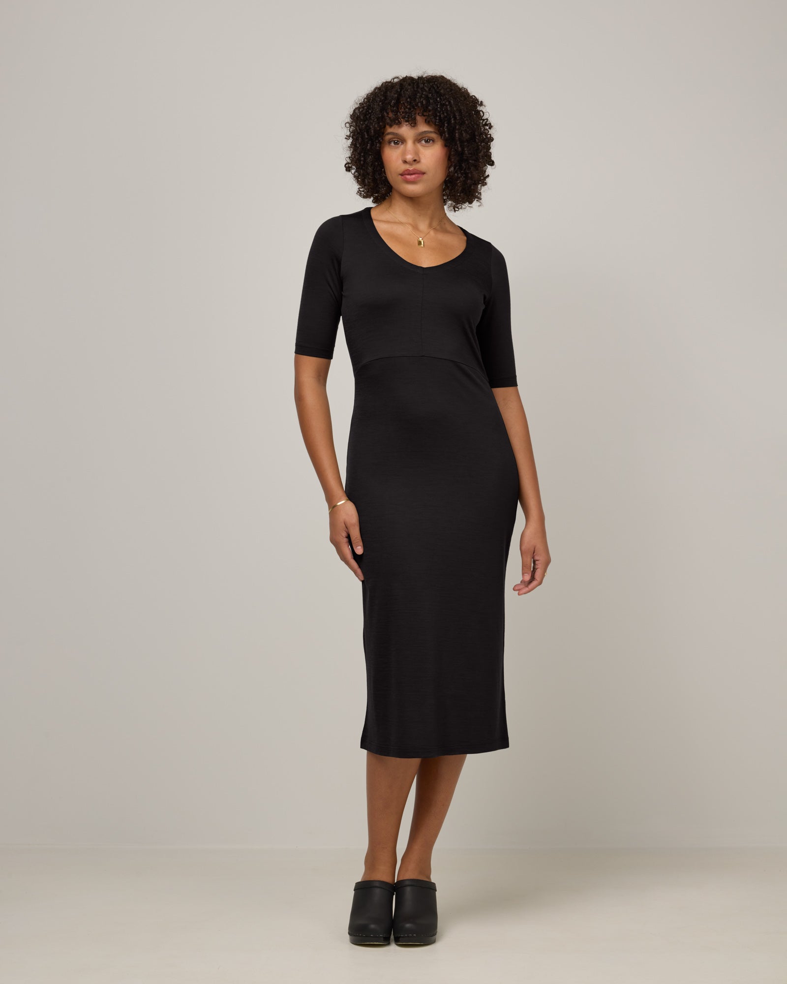 London Fitted Midi Dress