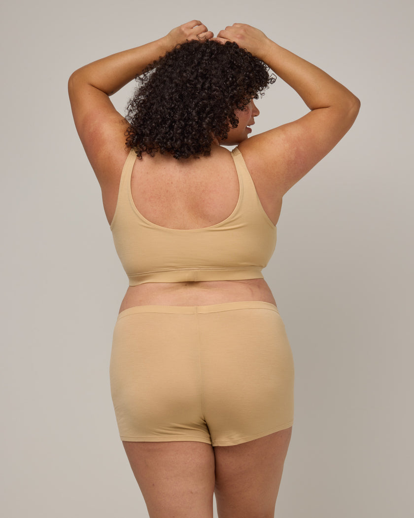 Roam High Waist Merino Wool Shortie - Fawn – Roam Shortie | wool& Europe