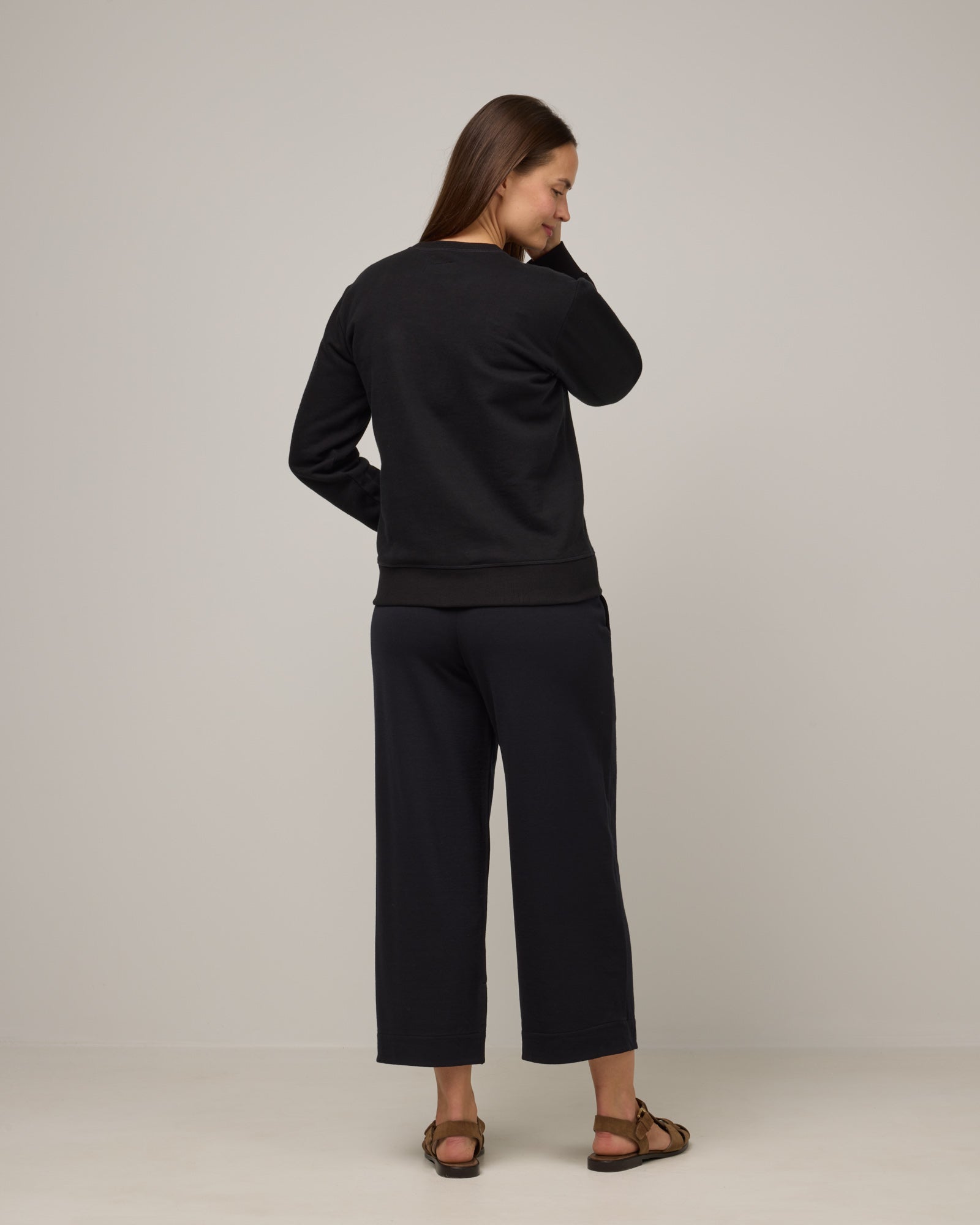 Aspen Wide Leg Crop Sweatpant