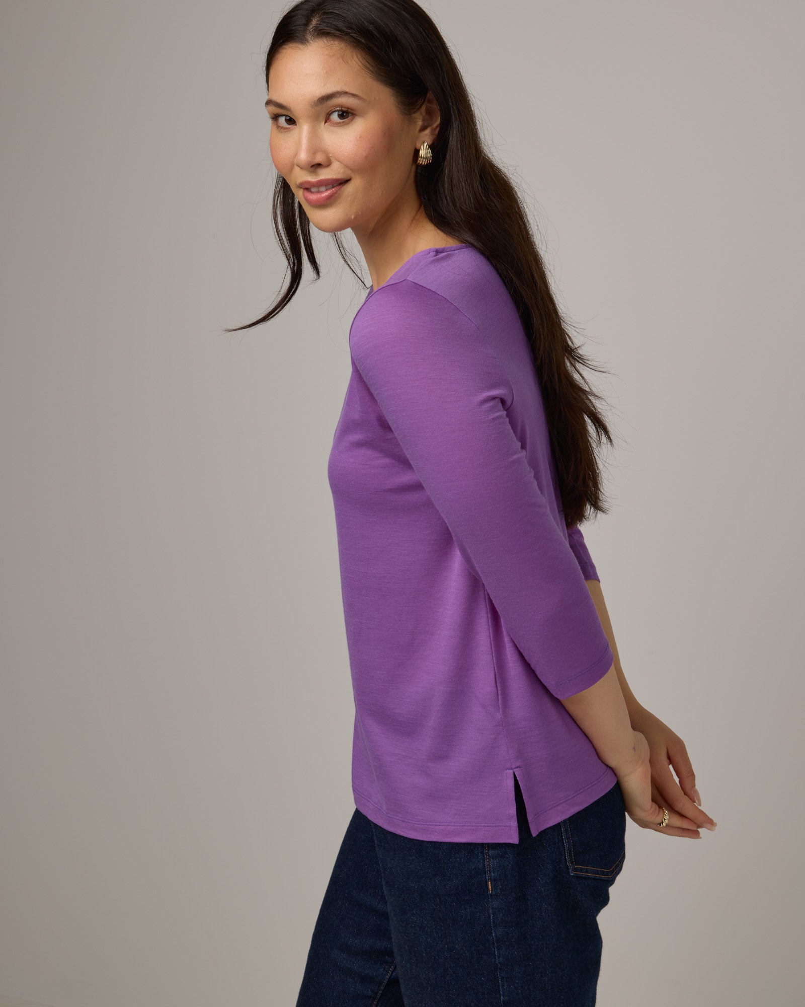 Colette Quarter-Sleeve Top