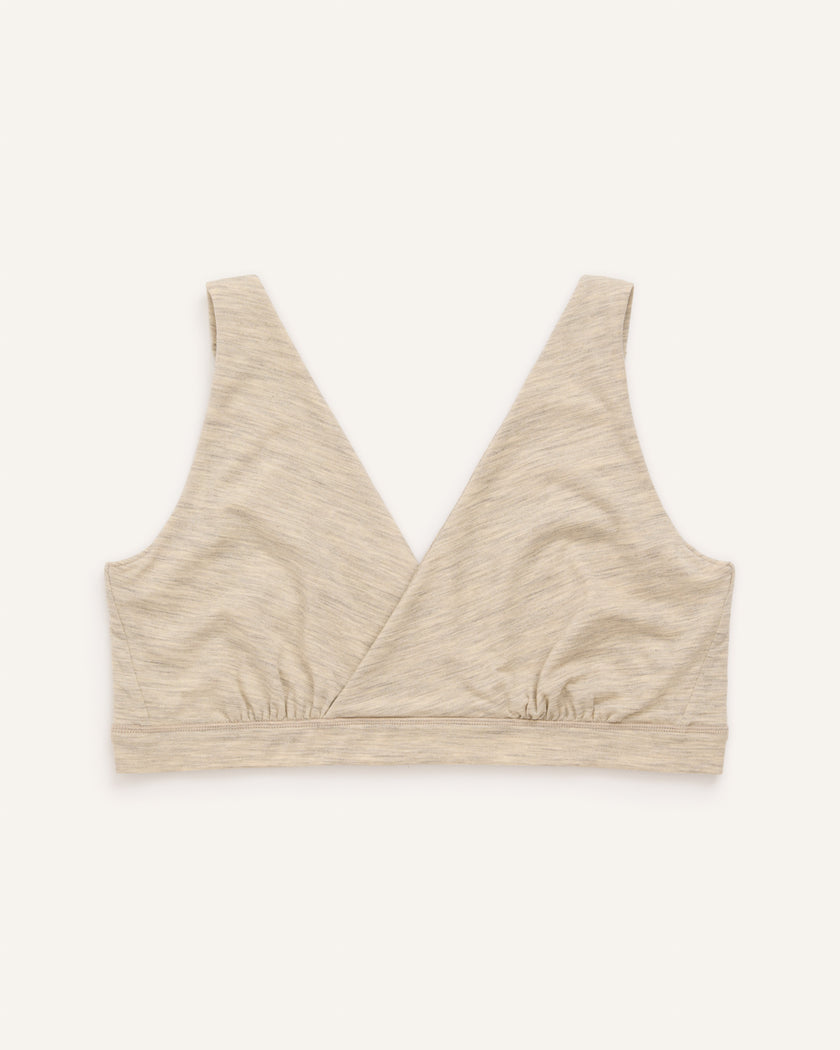 Roam Merino Wool Plus Wrap Bra - Oatmeal Heather – Roam Wrap Bra | wool ...