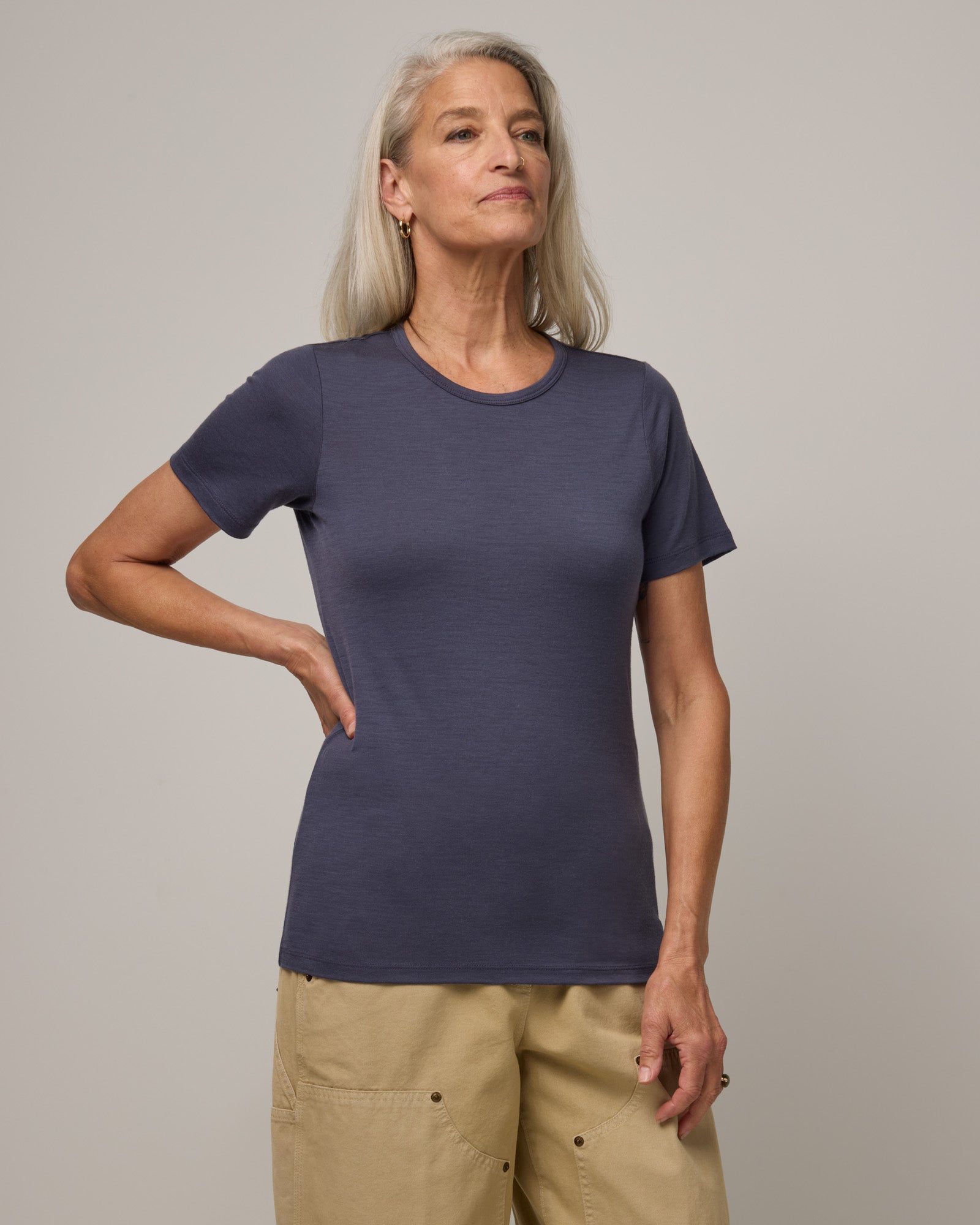 Cara 100% Wool Fitted Tee