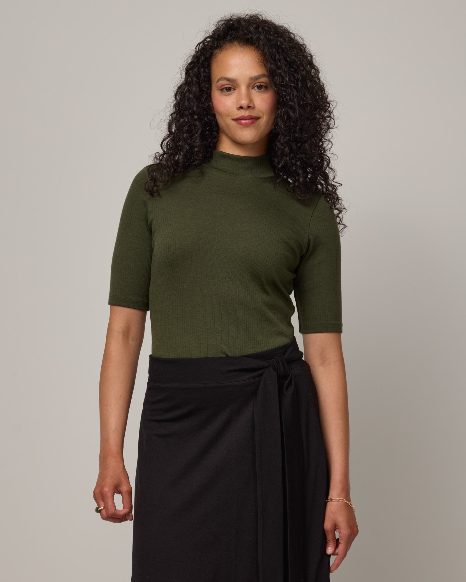Krystal Mock Neck Top