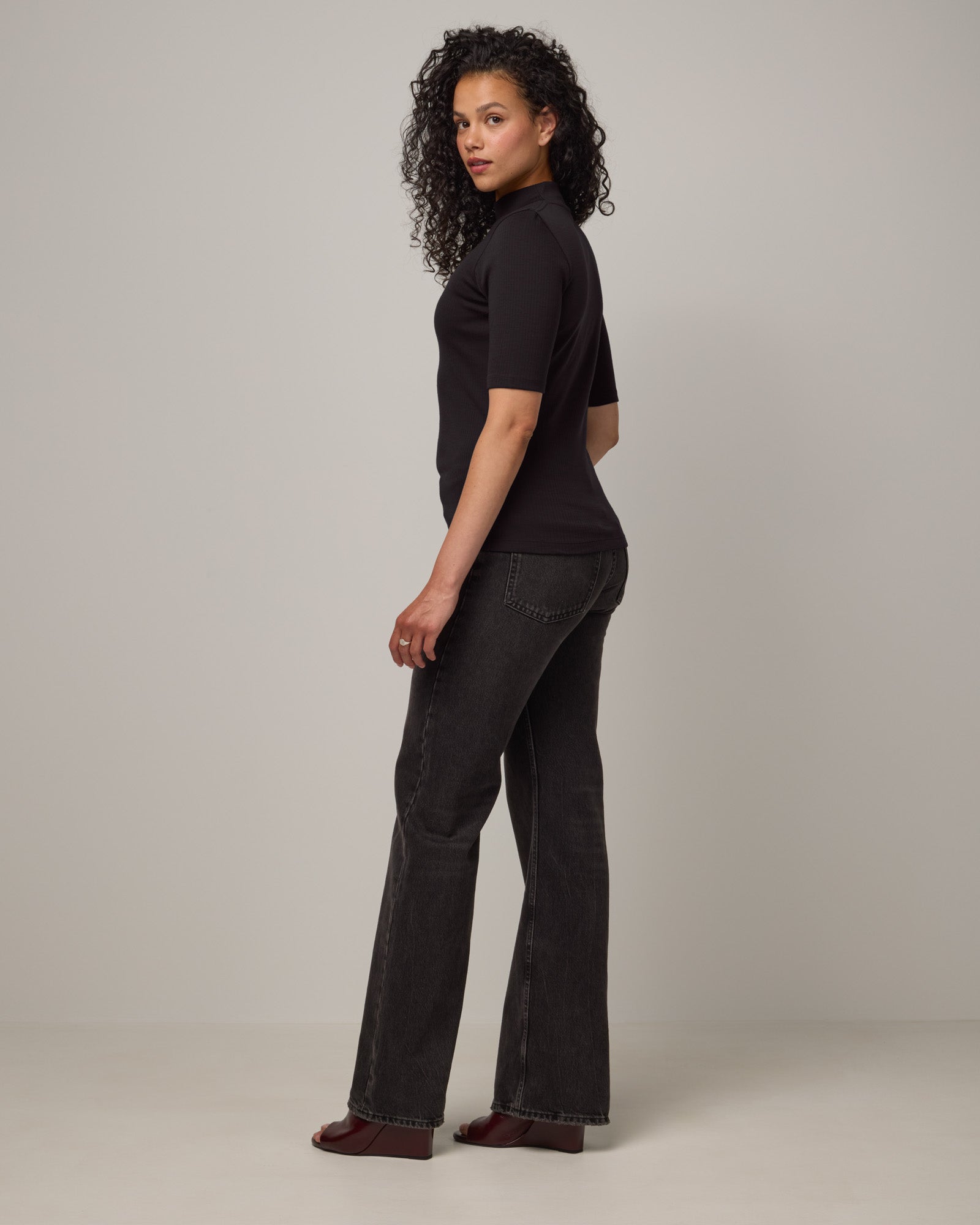 Krystal Mock Neck Top