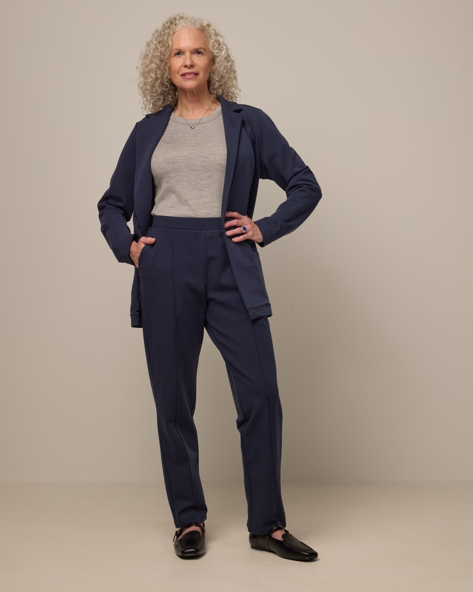 Rosso Straight Ponte Trouser
