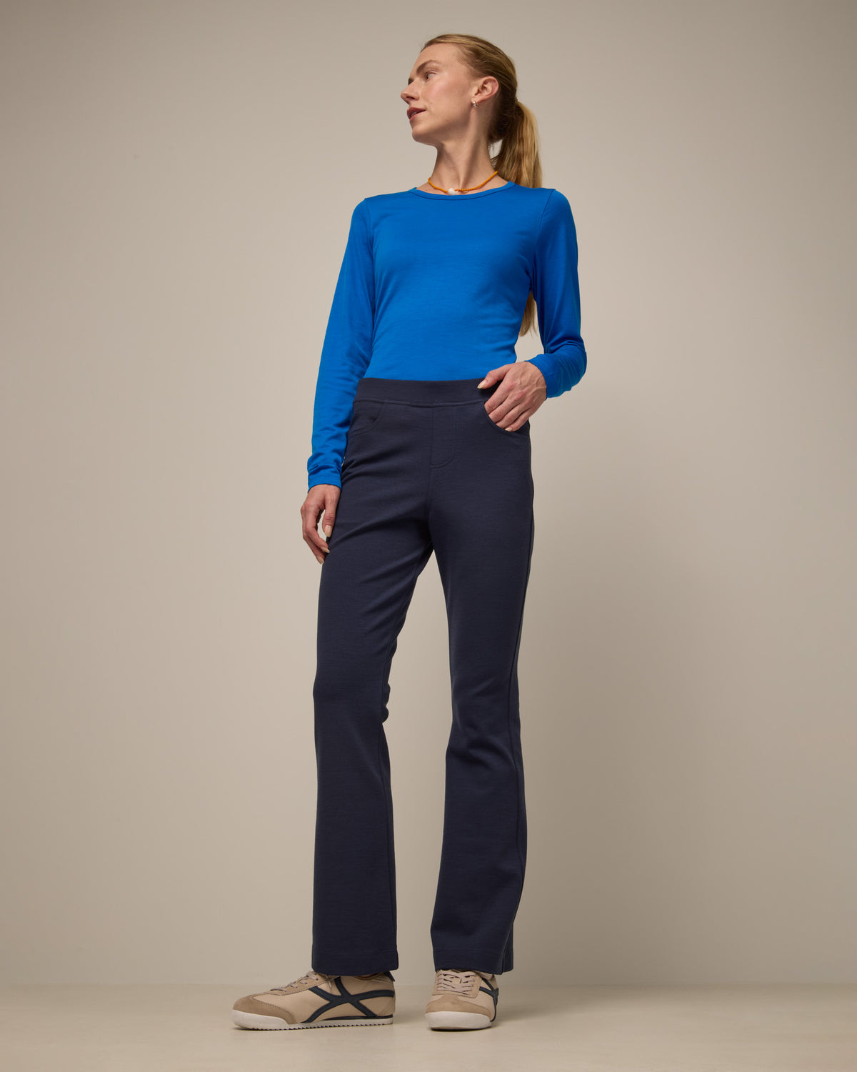 Foster Kick Flare Ponte Trouser