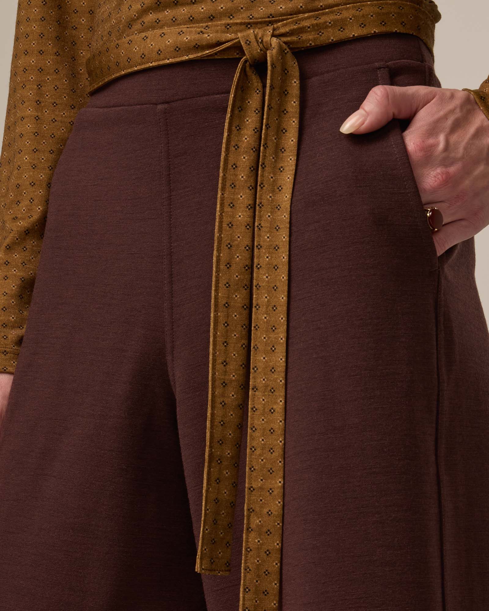 Lane Wide Leg Ponte Trouser