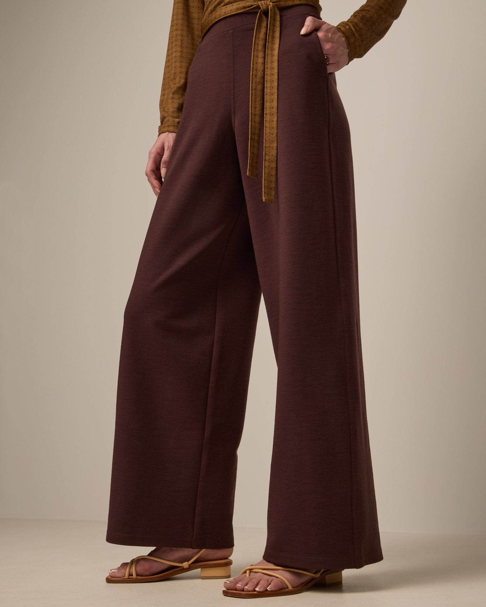 Lane Wide Leg Ponte Trouser