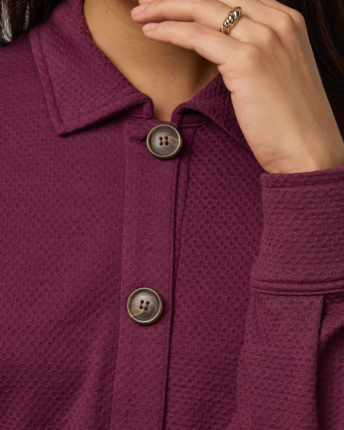 Dani Relaxed Button-Front Shirt
