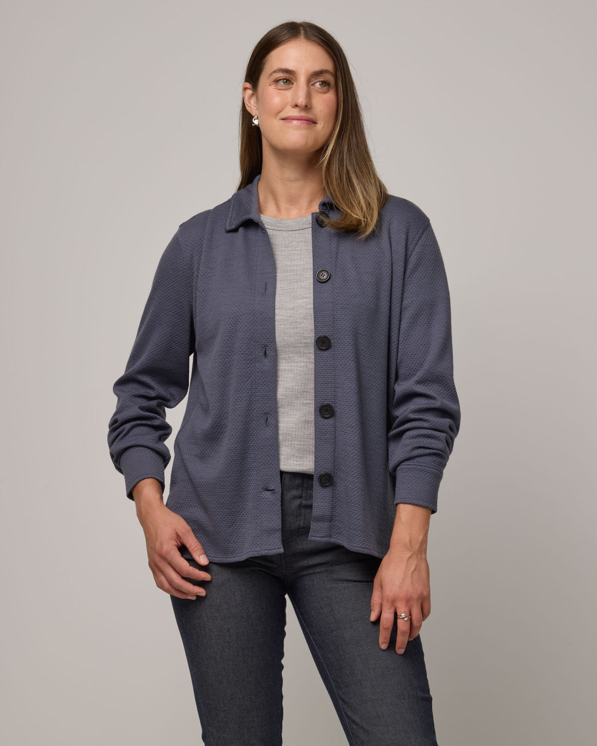 Dani Relaxed Button-Front Shirt