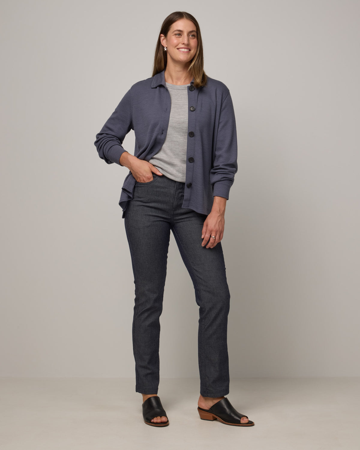 Dani Relaxed Button-Front Shirt