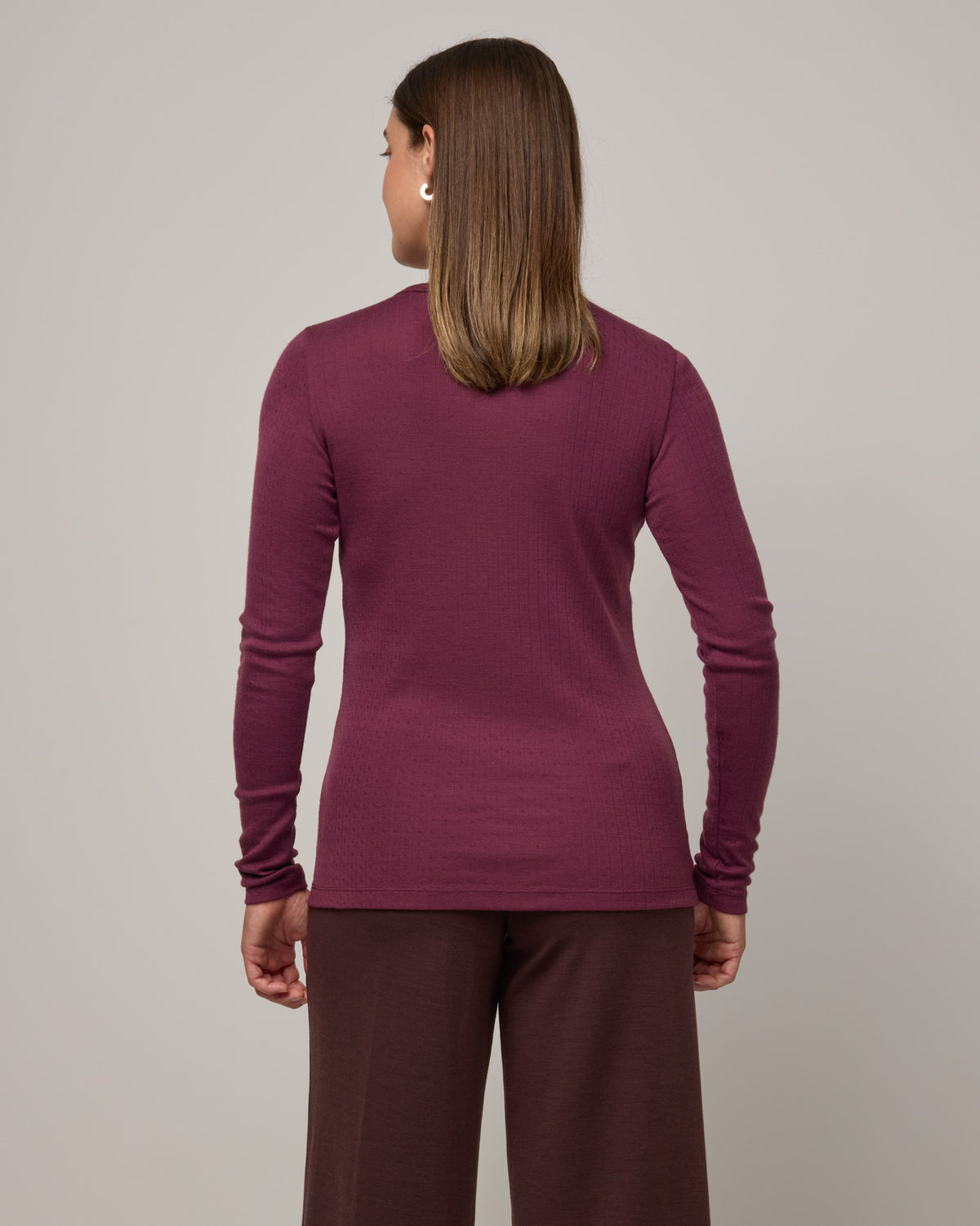 Sloan Pointelle Fitted Tee